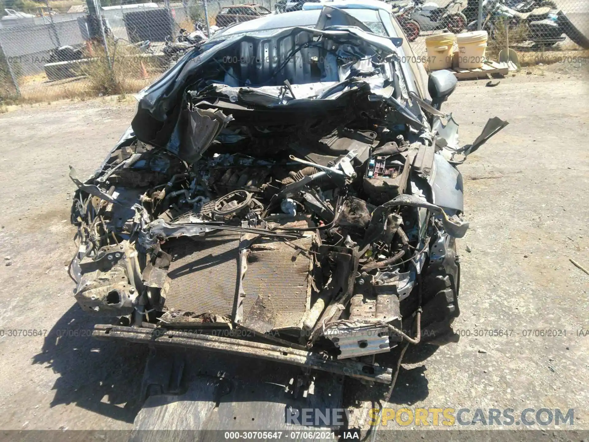 6 Photograph of a damaged car JTDEPRAE3LJ065729 TOYOTA COROLLA 2020