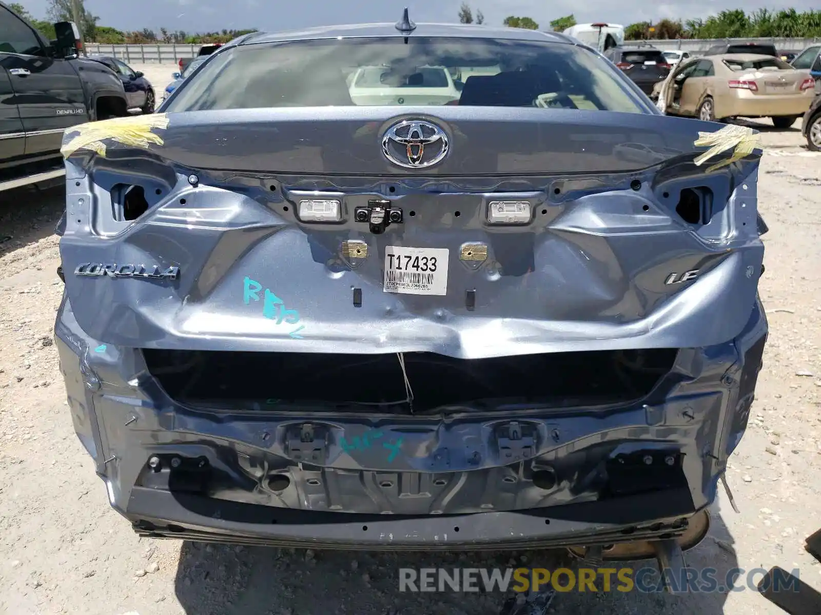 9 Photograph of a damaged car JTDEPRAE3LJ066265 TOYOTA COROLLA 2020