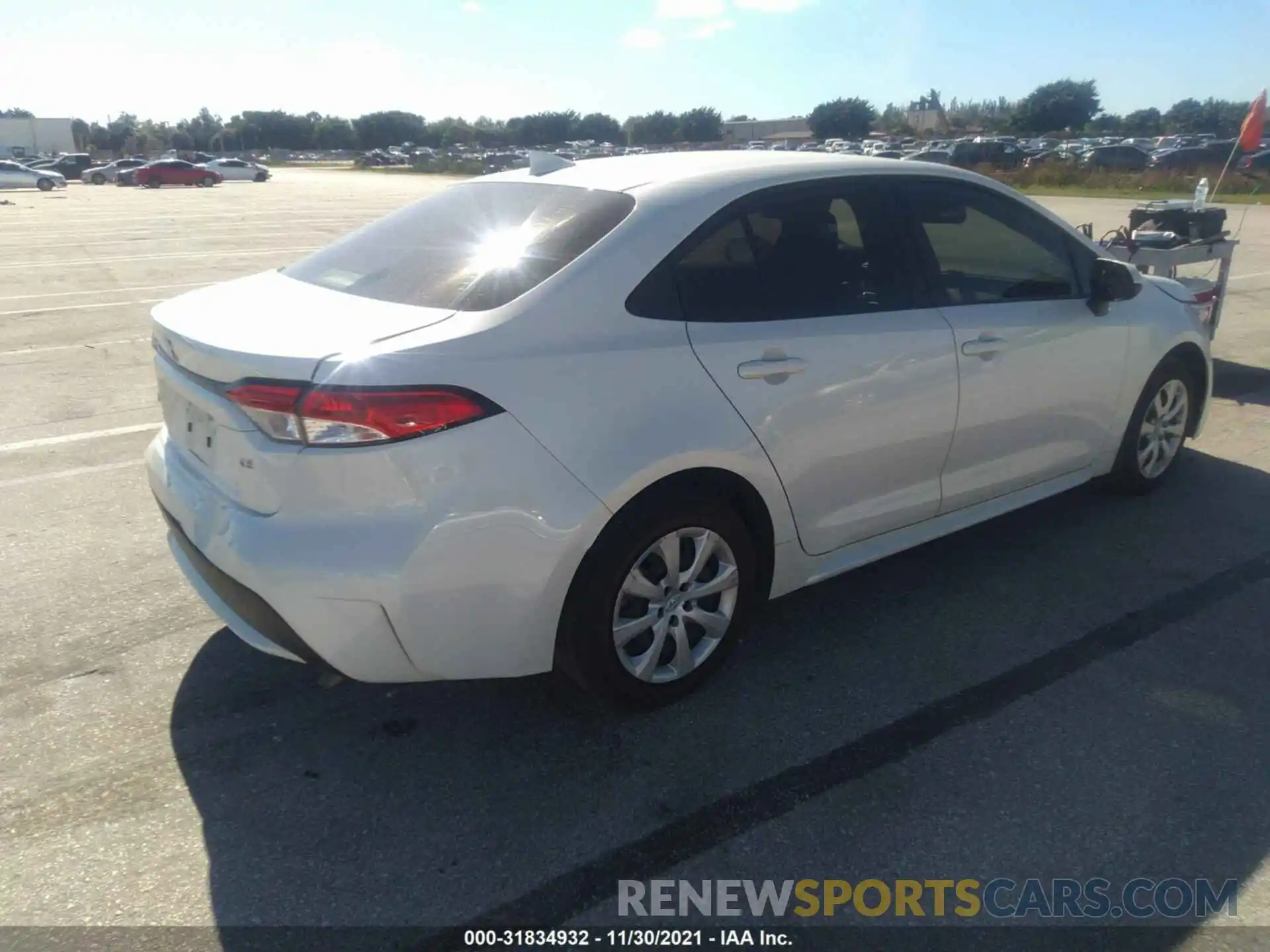 4 Photograph of a damaged car JTDEPRAE3LJ066413 TOYOTA COROLLA 2020