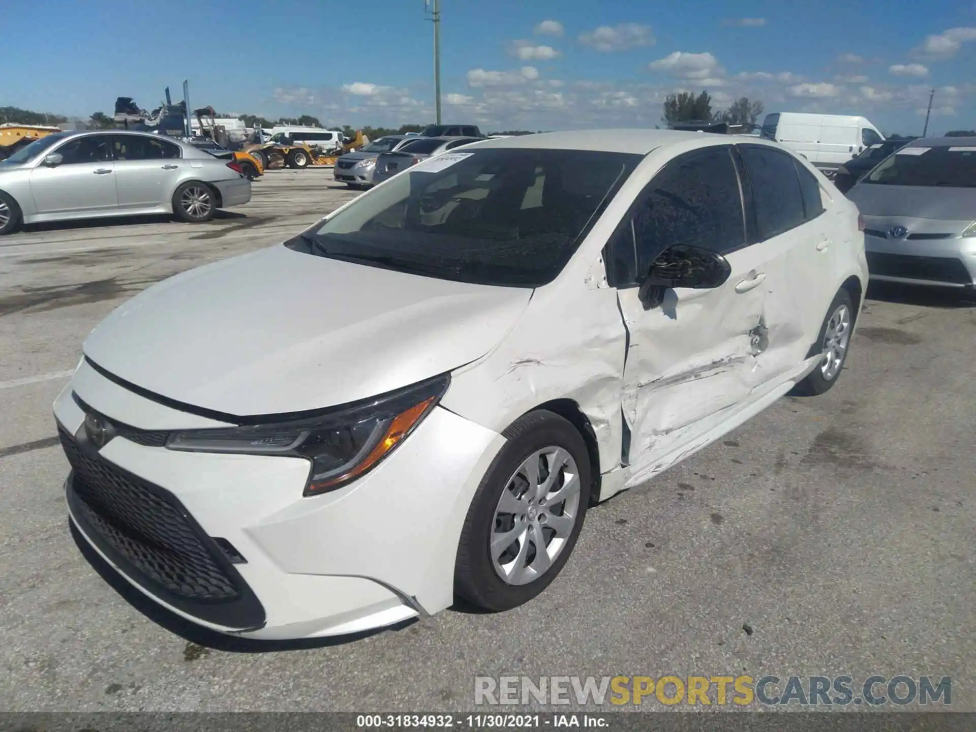 6 Photograph of a damaged car JTDEPRAE3LJ066413 TOYOTA COROLLA 2020