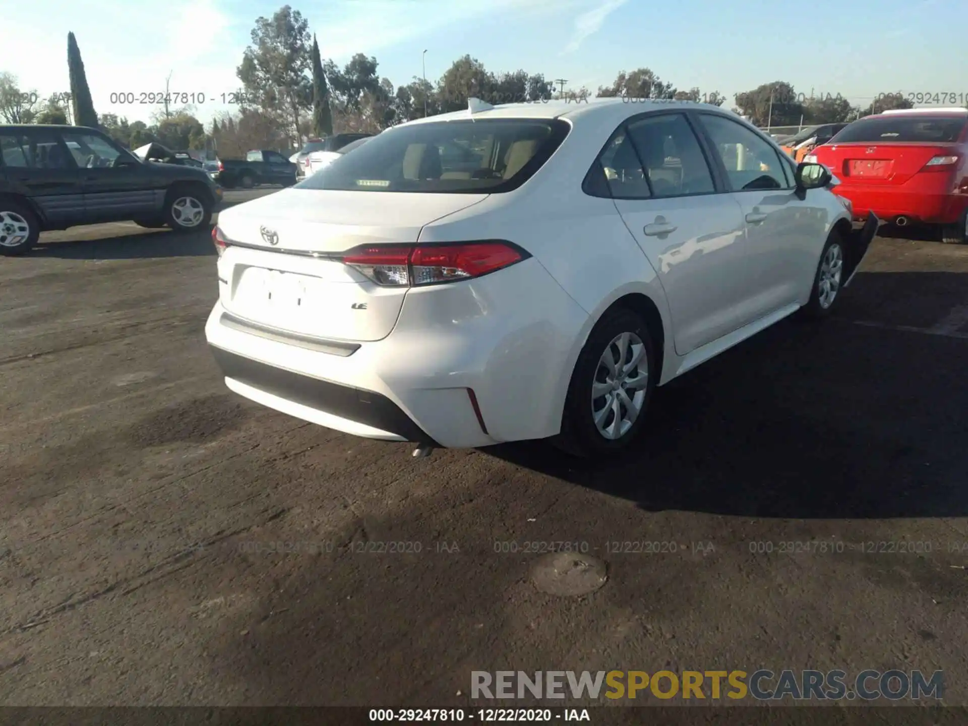 4 Photograph of a damaged car JTDEPRAE3LJ067030 TOYOTA COROLLA 2020