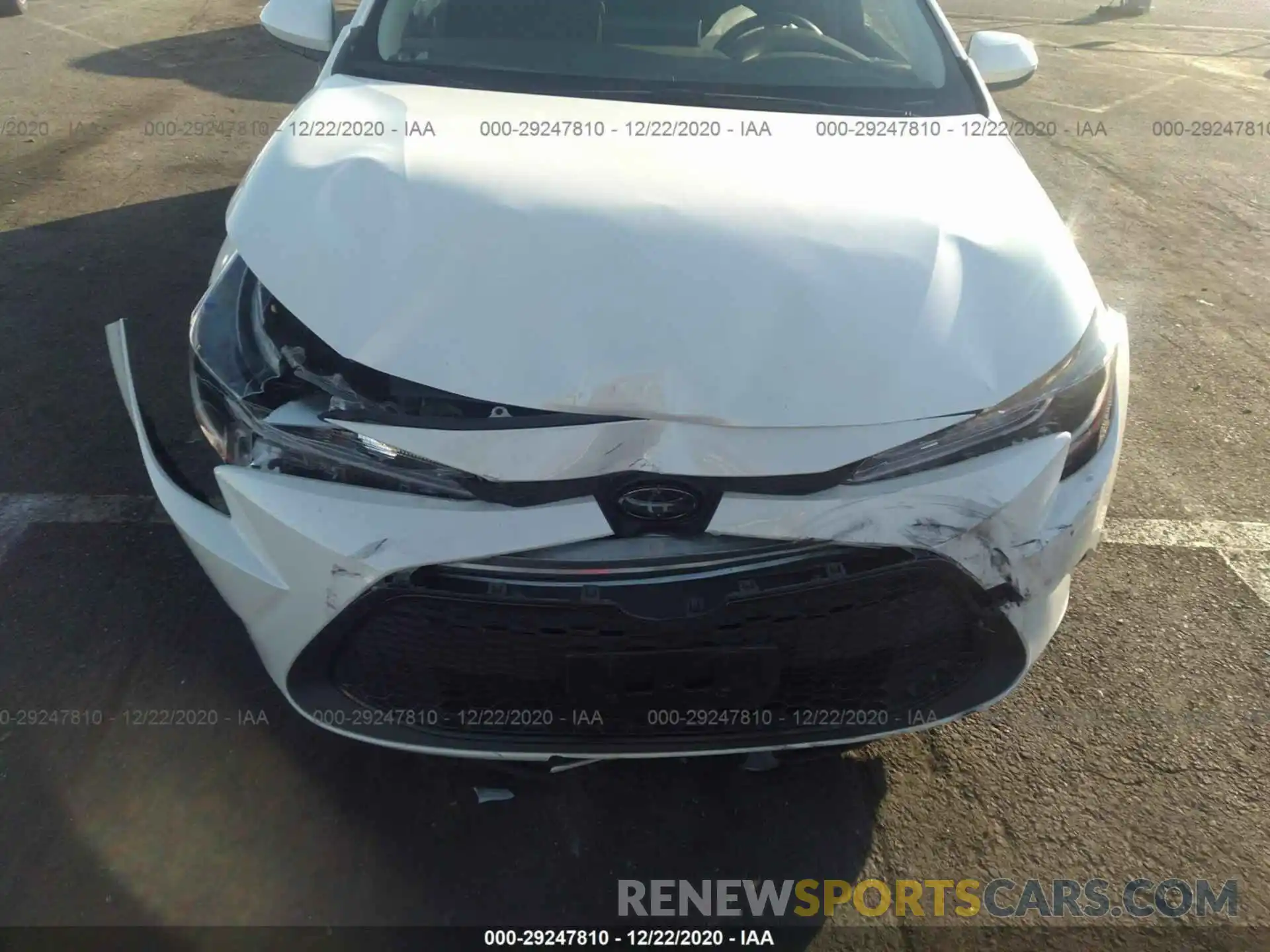 6 Photograph of a damaged car JTDEPRAE3LJ067030 TOYOTA COROLLA 2020