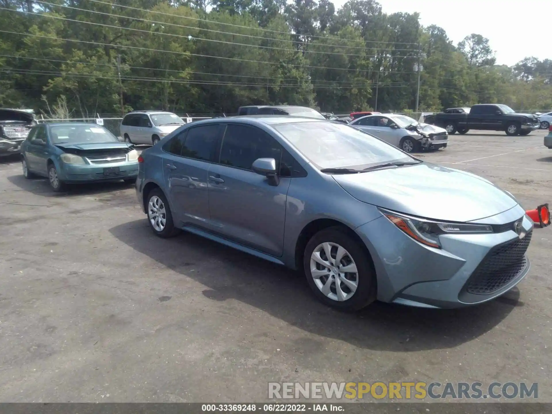 1 Photograph of a damaged car JTDEPRAE3LJ067299 TOYOTA COROLLA 2020