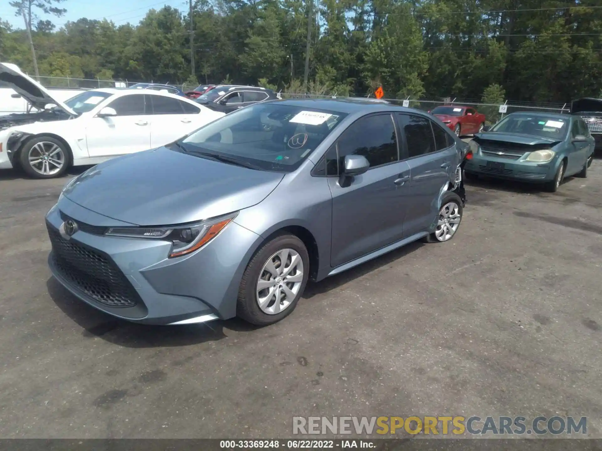 2 Photograph of a damaged car JTDEPRAE3LJ067299 TOYOTA COROLLA 2020