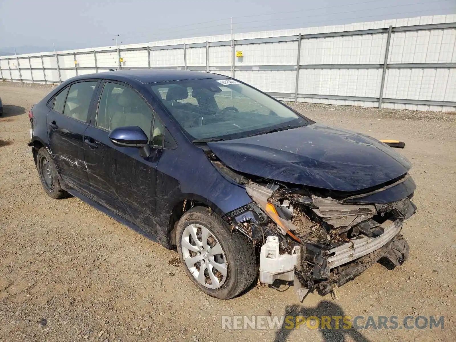 1 Photograph of a damaged car JTDEPRAE3LJ067495 TOYOTA COROLLA 2020