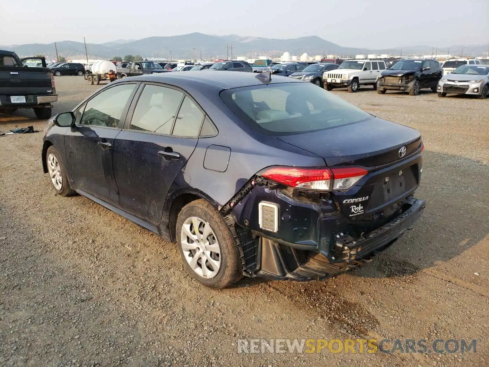 3 Photograph of a damaged car JTDEPRAE3LJ067495 TOYOTA COROLLA 2020