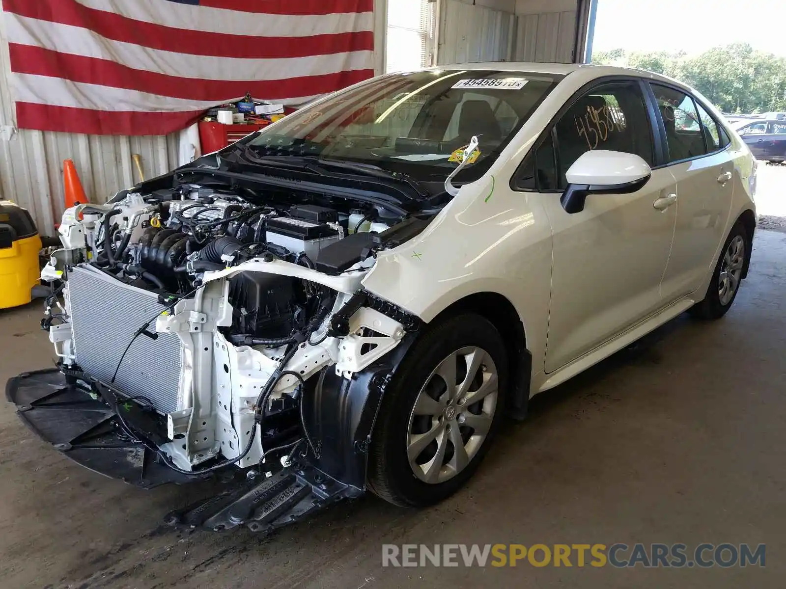 2 Photograph of a damaged car JTDEPRAE3LJ067898 TOYOTA COROLLA 2020