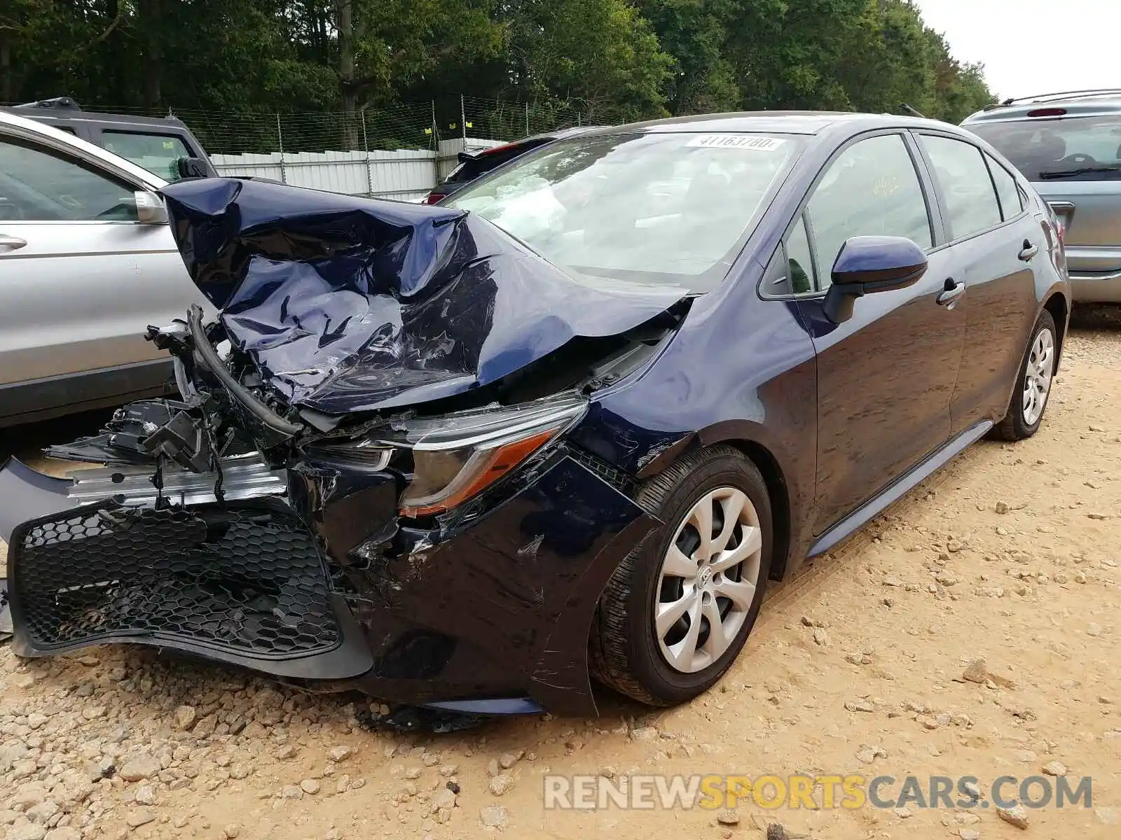 2 Photograph of a damaged car JTDEPRAE3LJ068209 TOYOTA COROLLA 2020