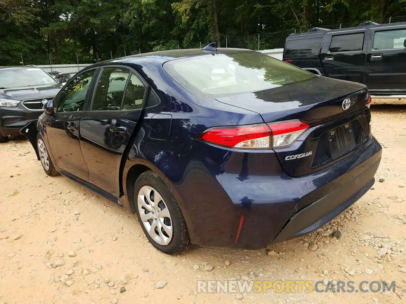 3 Photograph of a damaged car JTDEPRAE3LJ068209 TOYOTA COROLLA 2020