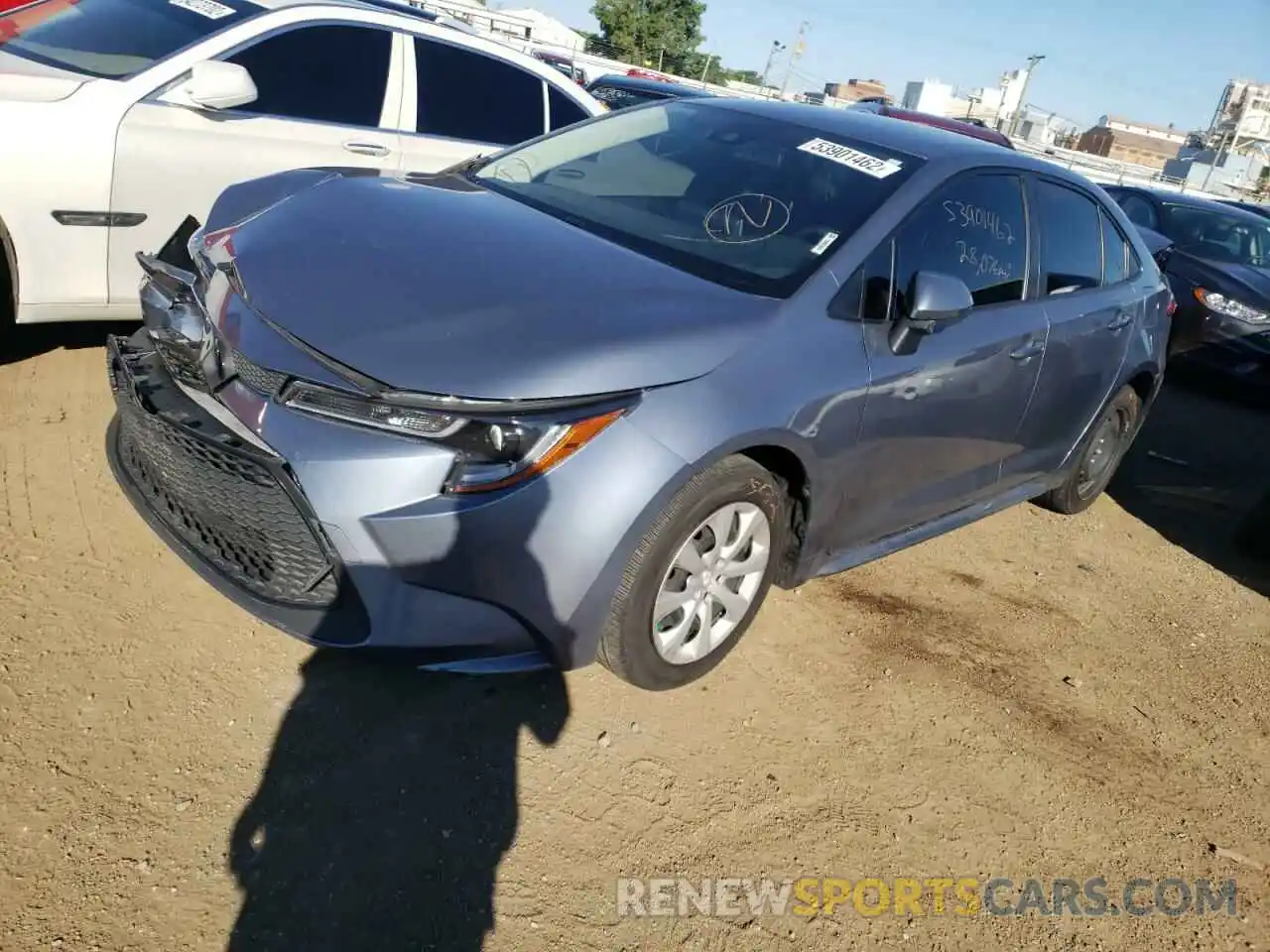 2 Photograph of a damaged car JTDEPRAE3LJ068274 TOYOTA COROLLA 2020