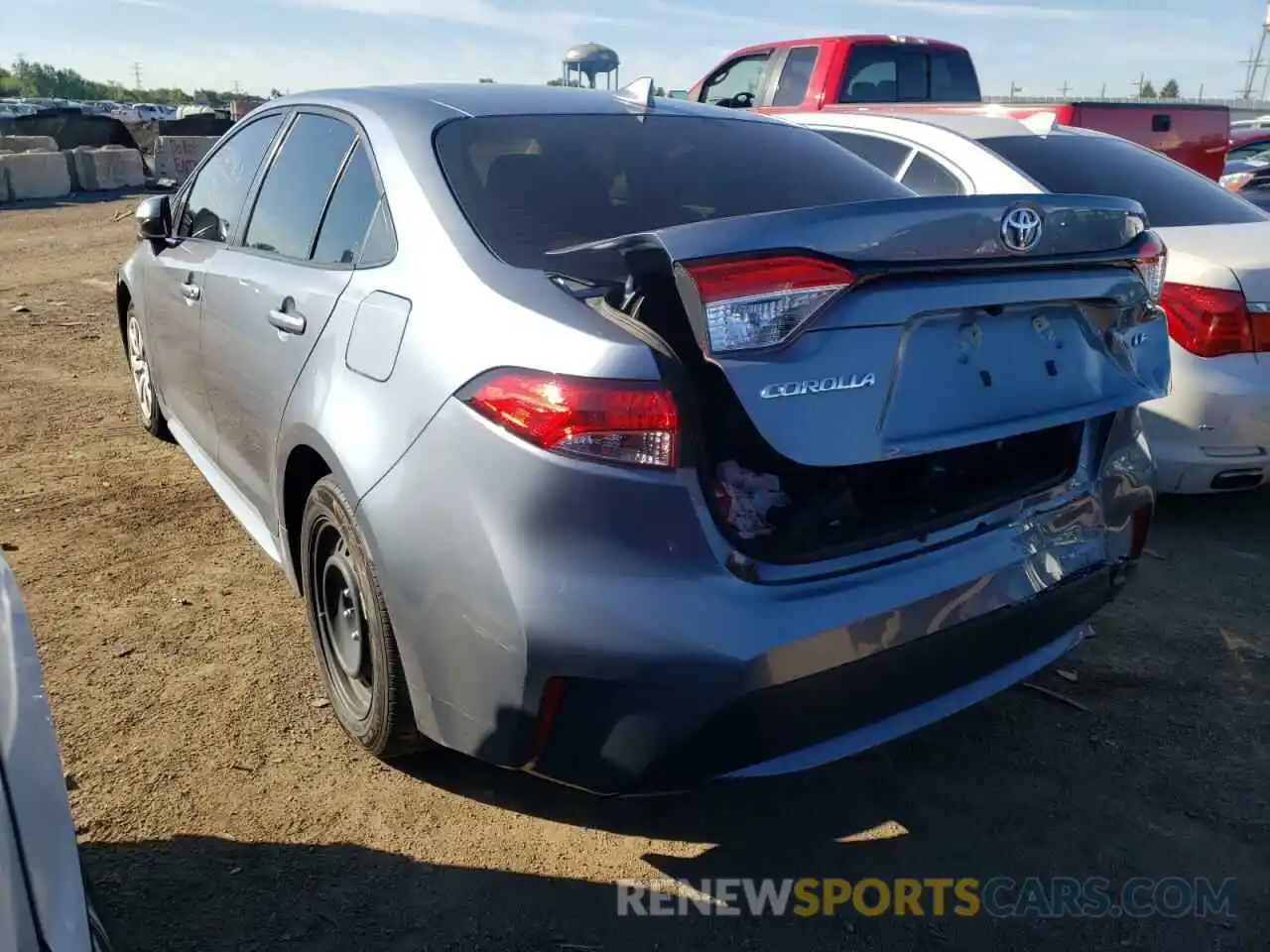 3 Photograph of a damaged car JTDEPRAE3LJ068274 TOYOTA COROLLA 2020