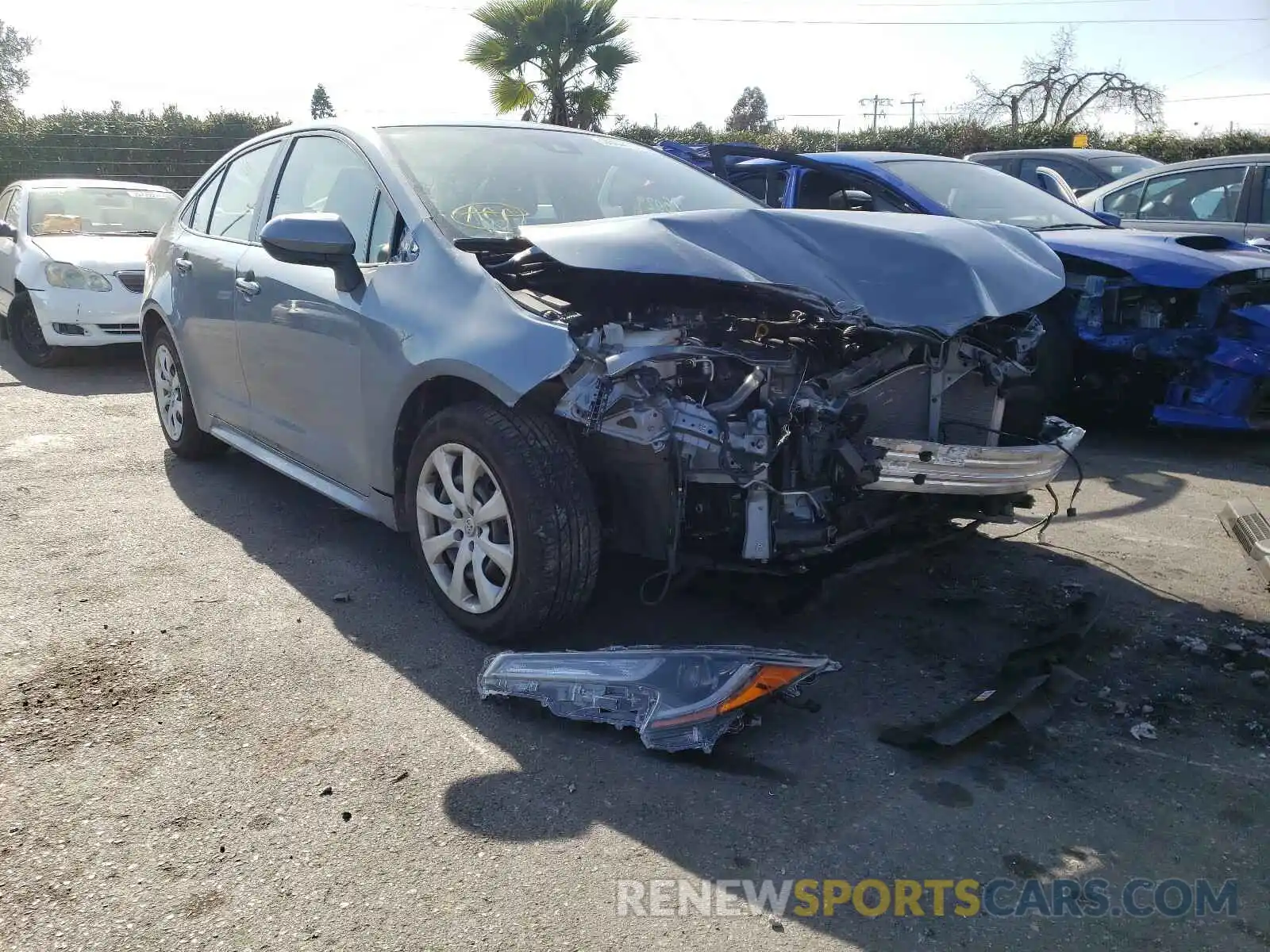 1 Photograph of a damaged car JTDEPRAE3LJ068341 TOYOTA COROLLA 2020