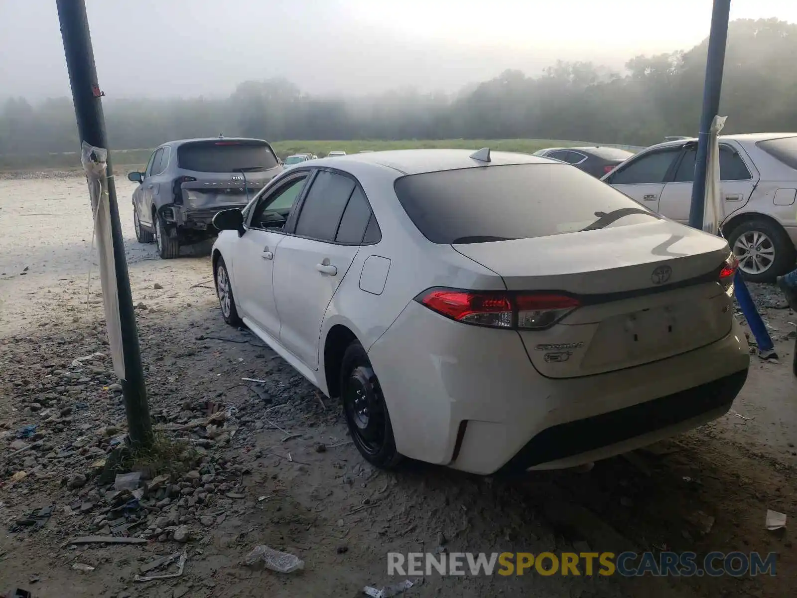 3 Photograph of a damaged car JTDEPRAE3LJ068498 TOYOTA COROLLA 2020