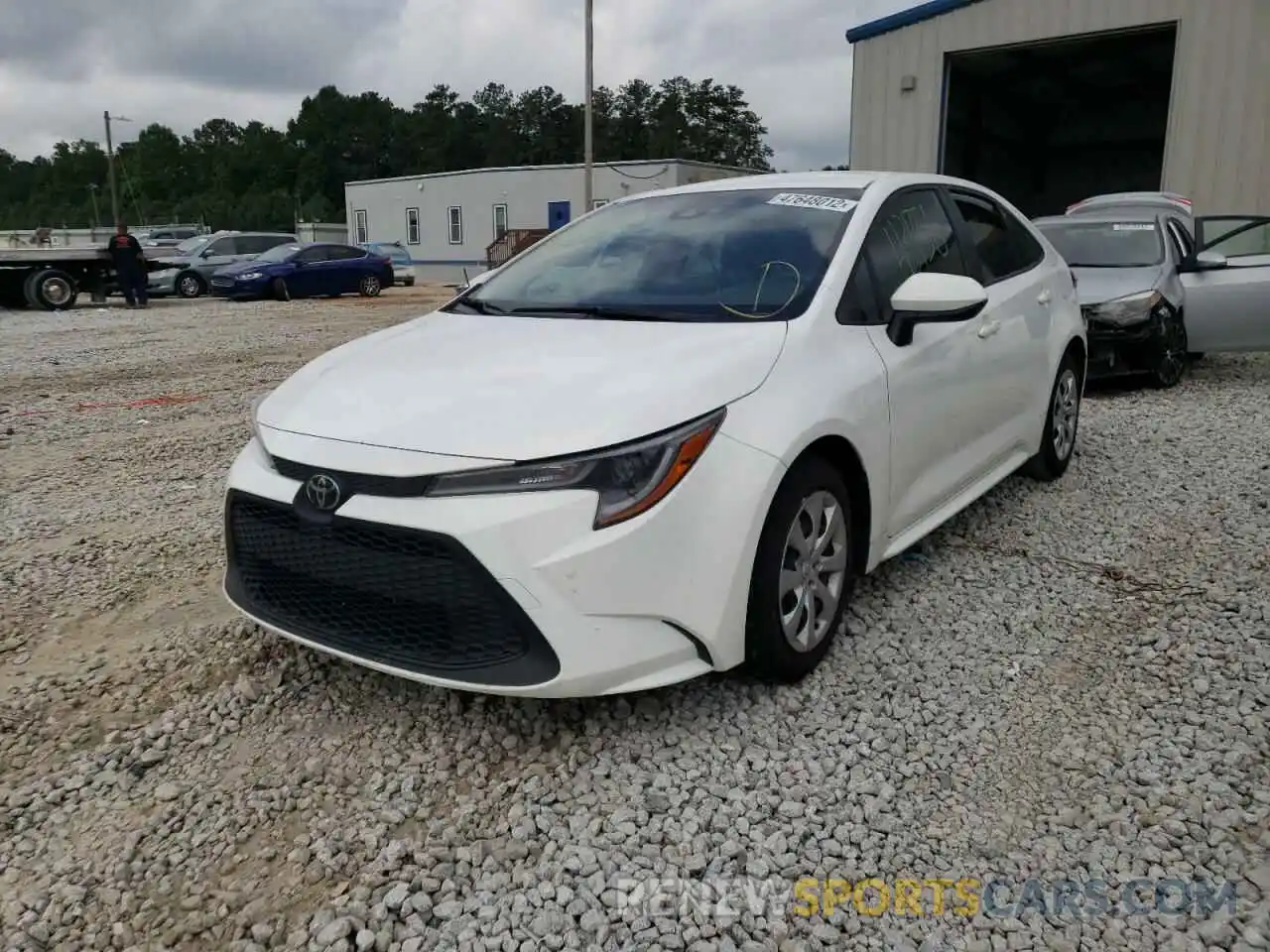 2 Photograph of a damaged car JTDEPRAE3LJ068985 TOYOTA COROLLA 2020