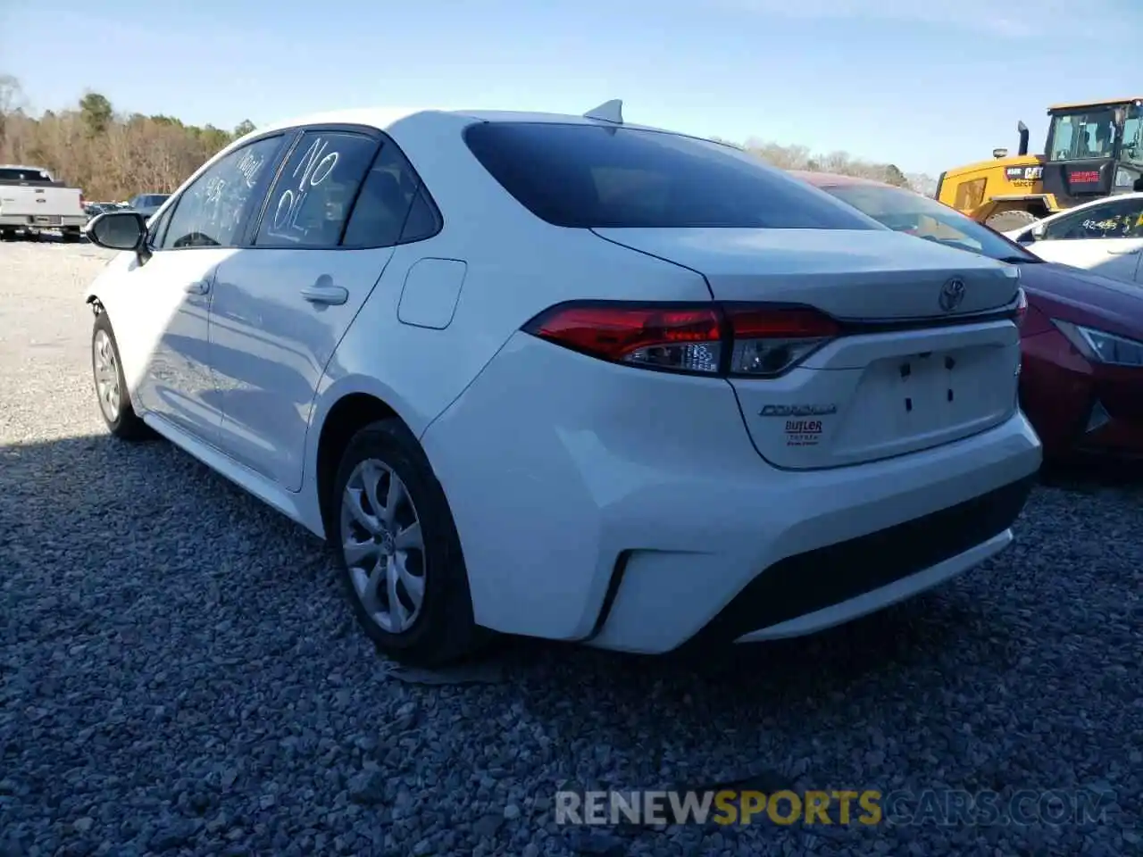 3 Photograph of a damaged car JTDEPRAE3LJ070719 TOYOTA COROLLA 2020