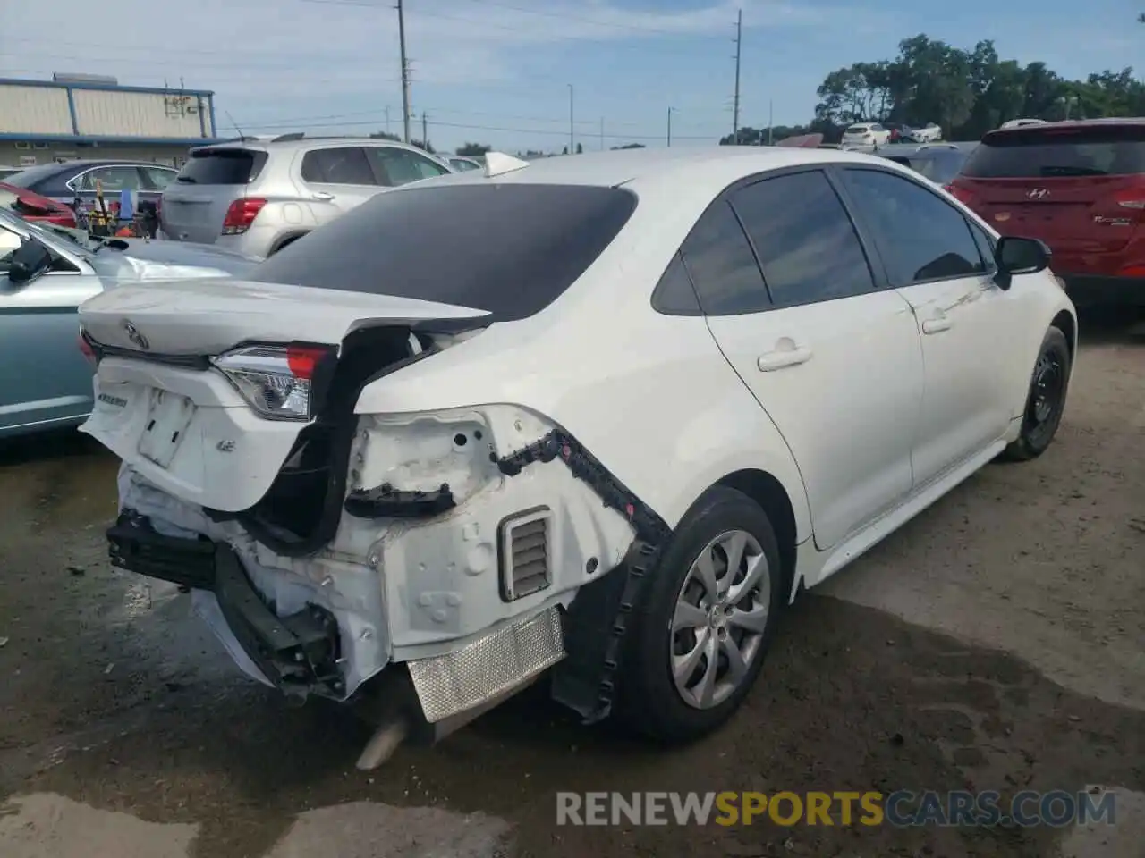 4 Photograph of a damaged car JTDEPRAE3LJ071661 TOYOTA COROLLA 2020