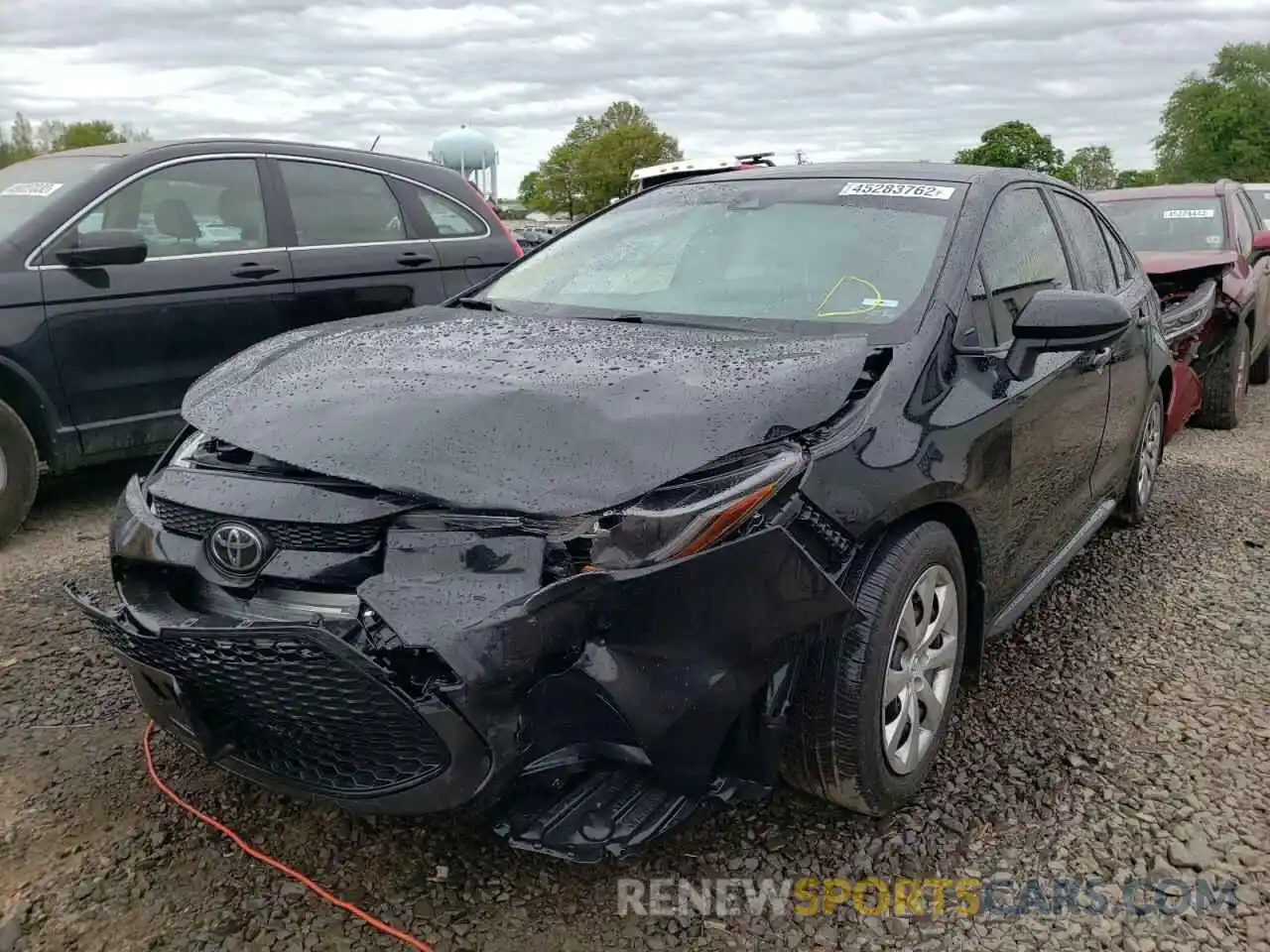 2 Photograph of a damaged car JTDEPRAE3LJ071739 TOYOTA COROLLA 2020