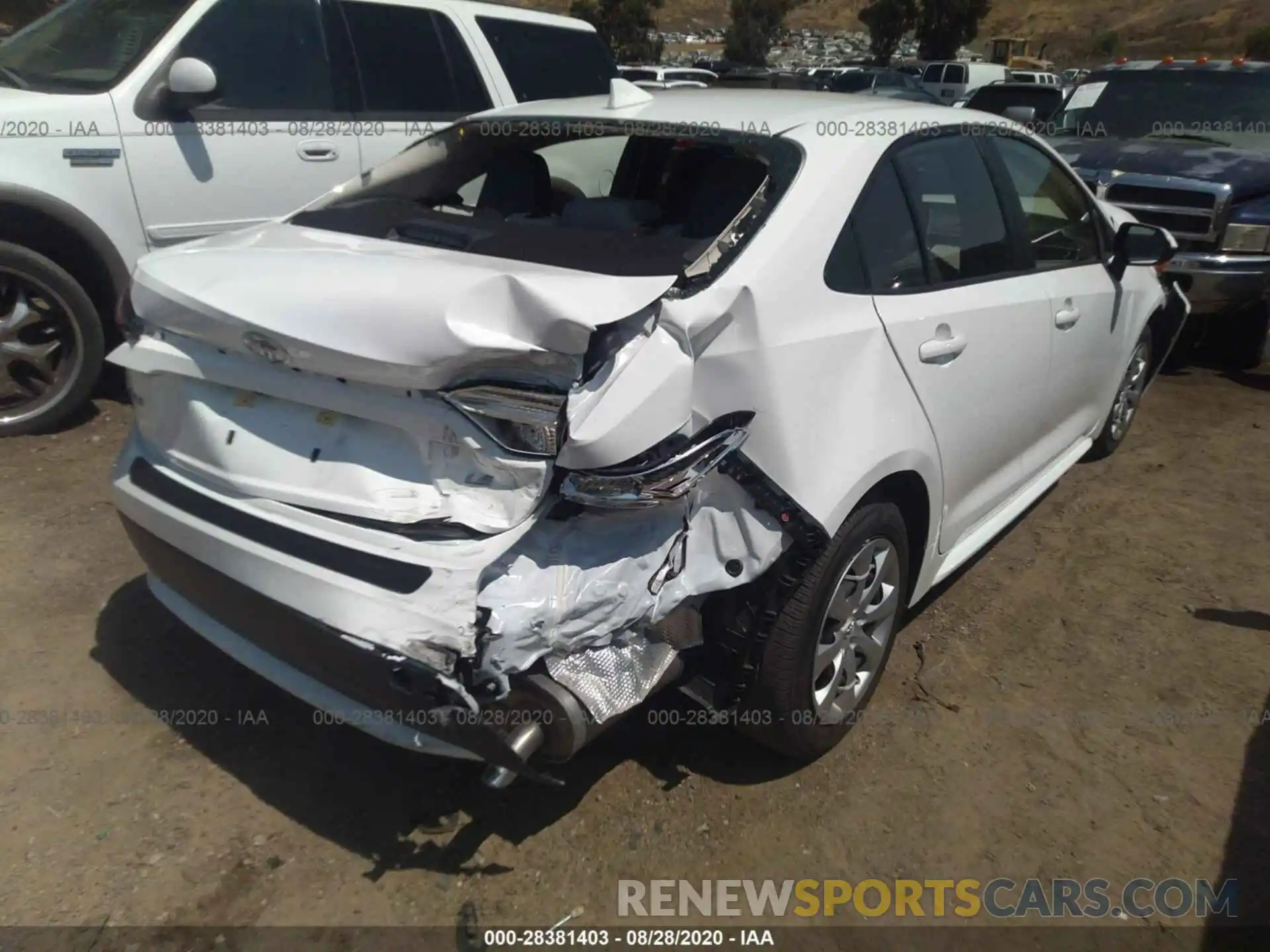 4 Photograph of a damaged car JTDEPRAE3LJ072096 TOYOTA COROLLA 2020