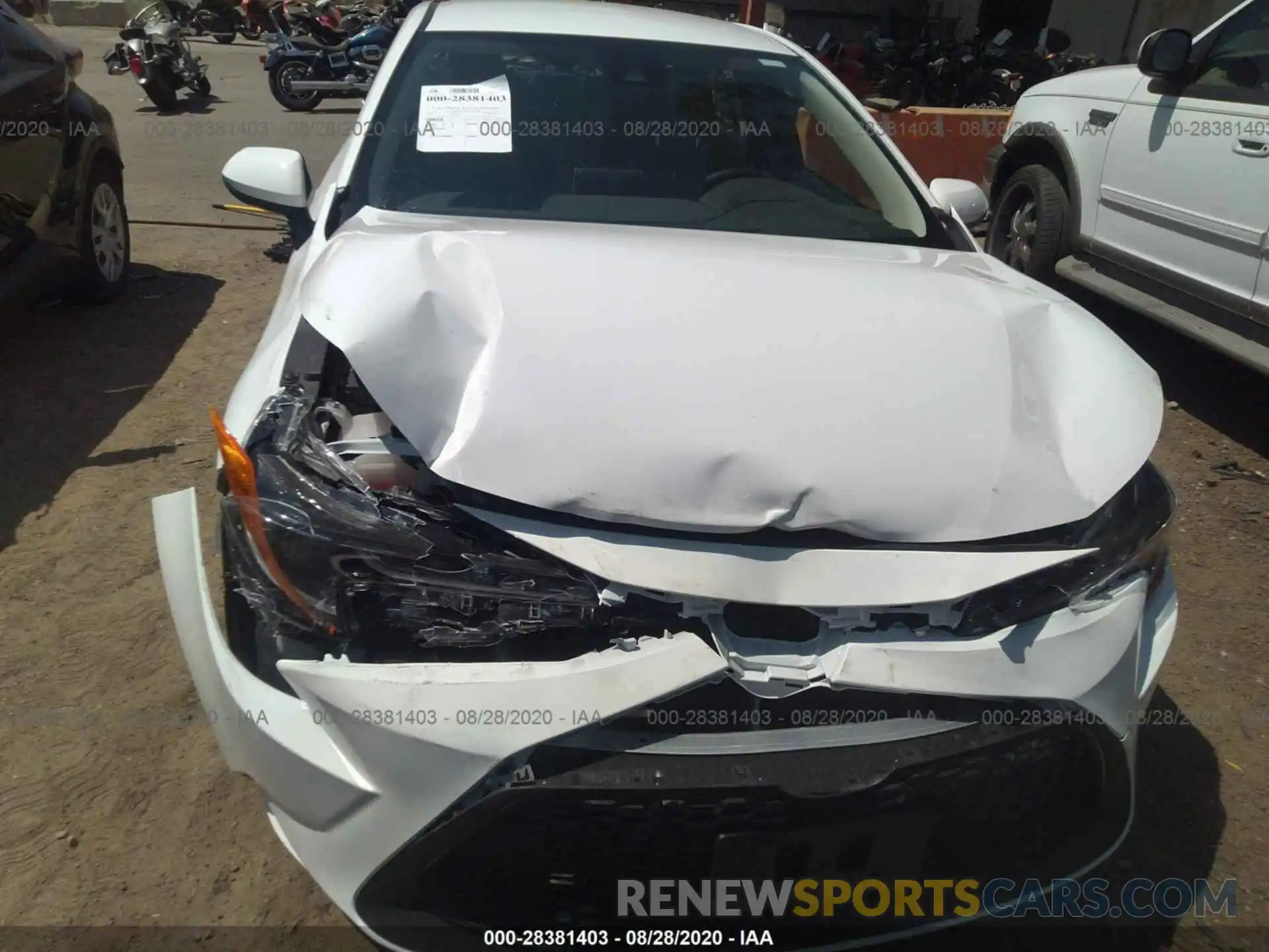 6 Photograph of a damaged car JTDEPRAE3LJ072096 TOYOTA COROLLA 2020