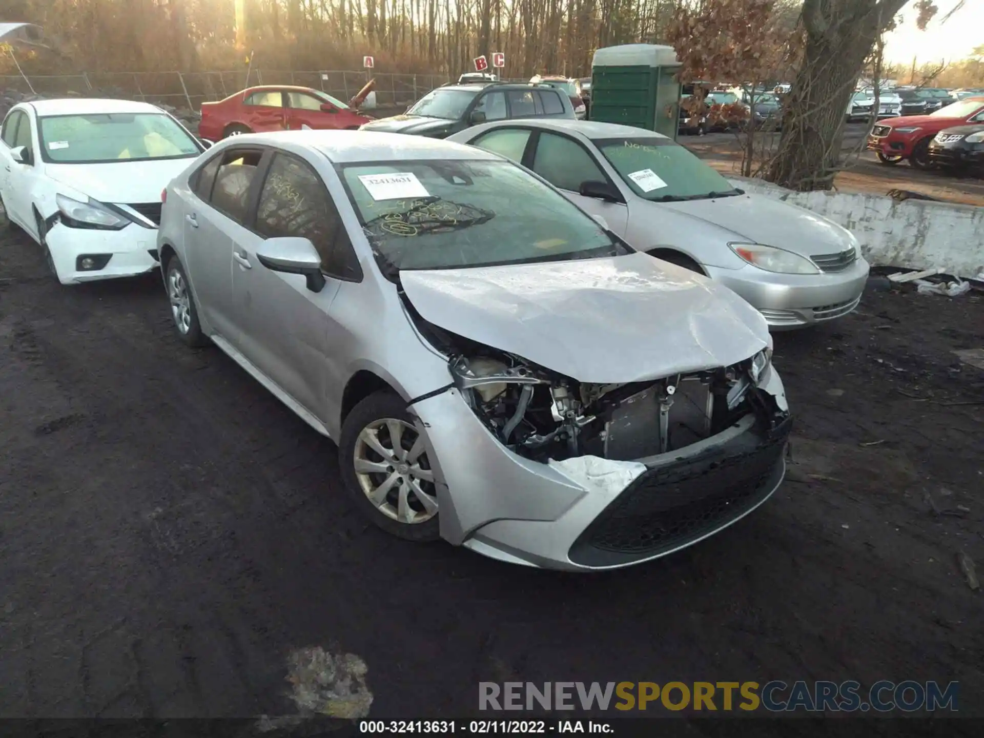 1 Photograph of a damaged car JTDEPRAE3LJ072793 TOYOTA COROLLA 2020