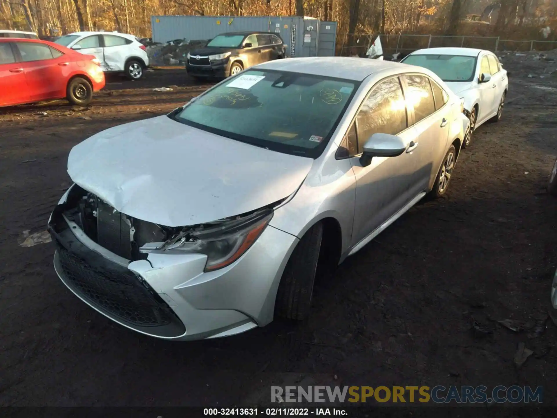 2 Photograph of a damaged car JTDEPRAE3LJ072793 TOYOTA COROLLA 2020