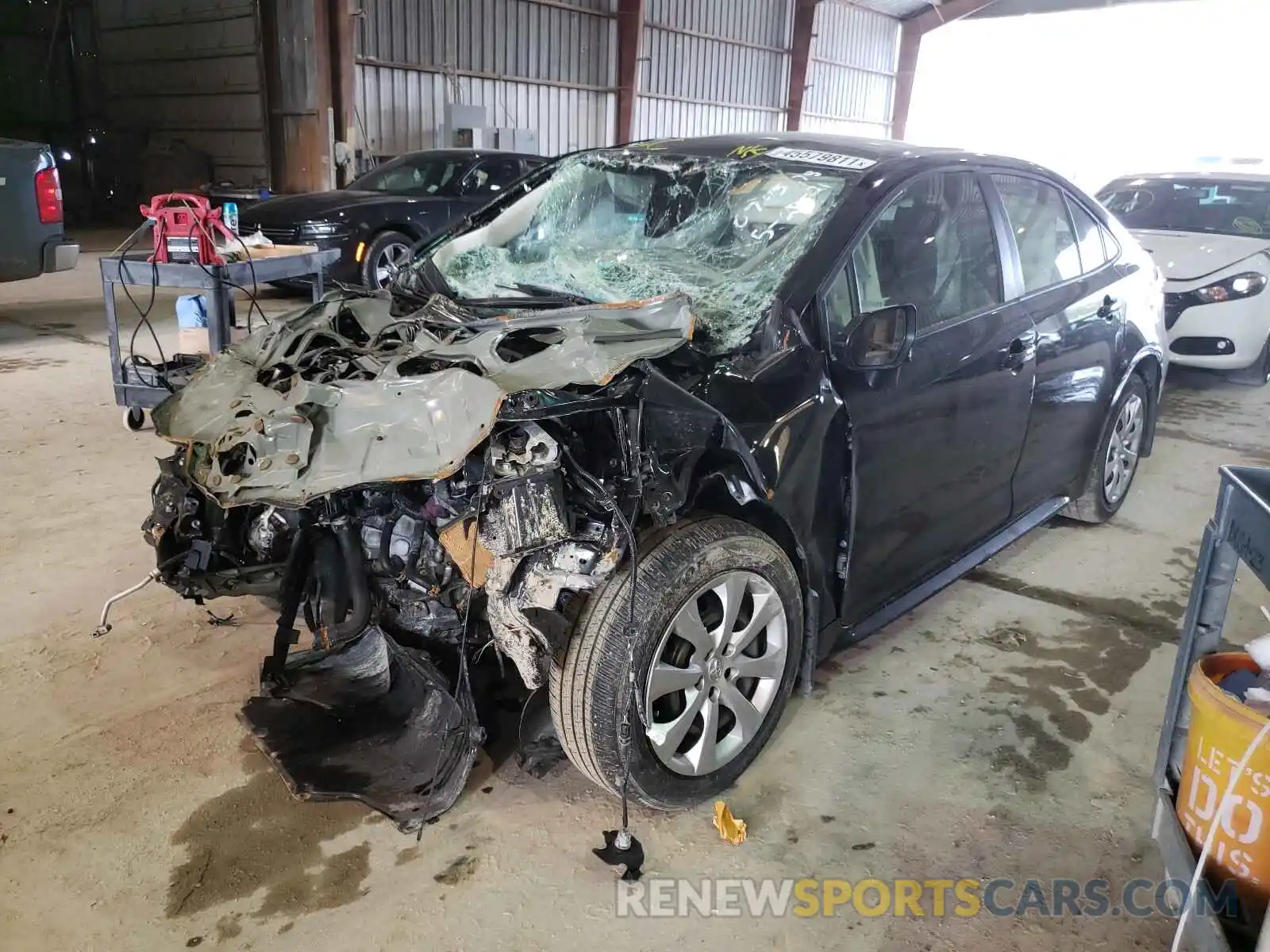 2 Photograph of a damaged car JTDEPRAE3LJ074575 TOYOTA COROLLA 2020