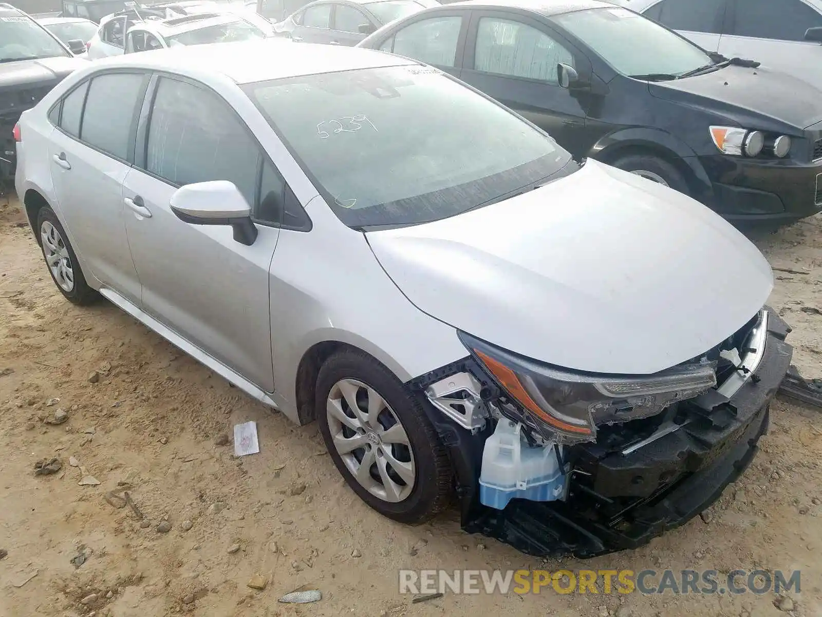 1 Photograph of a damaged car JTDEPRAE3LJ075239 TOYOTA COROLLA 2020