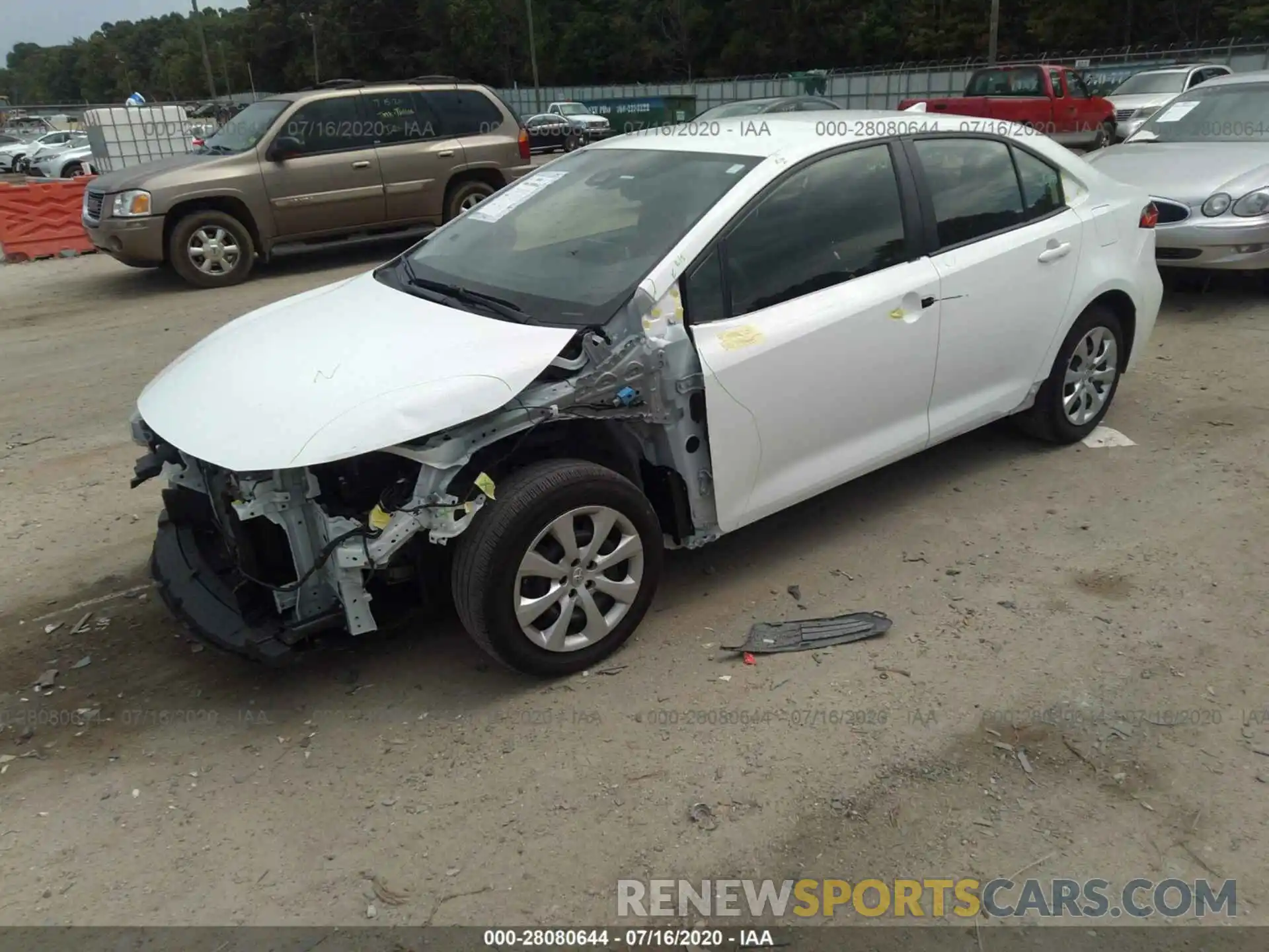 2 Photograph of a damaged car JTDEPRAE3LJ077900 TOYOTA COROLLA 2020