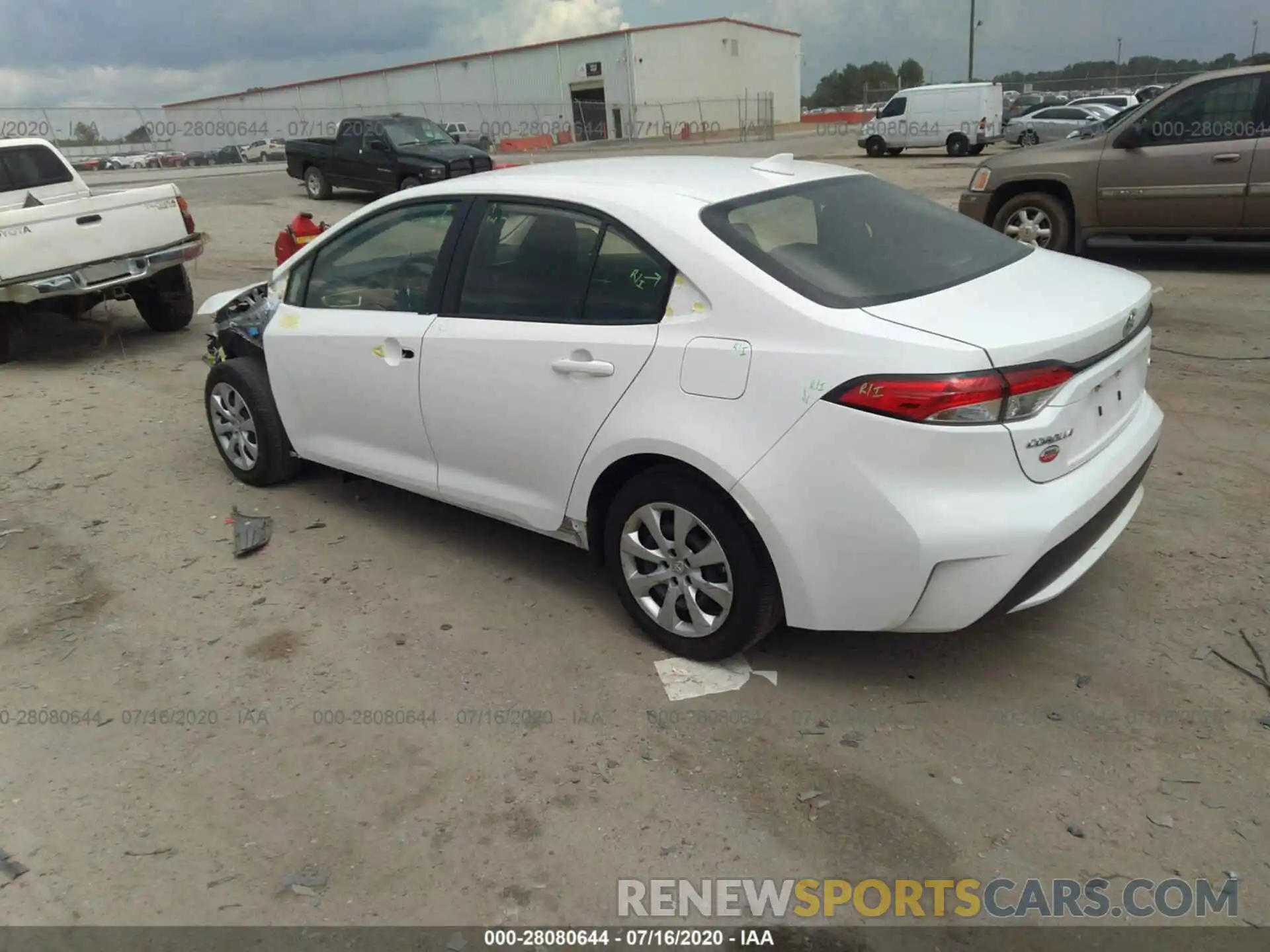 3 Photograph of a damaged car JTDEPRAE3LJ077900 TOYOTA COROLLA 2020