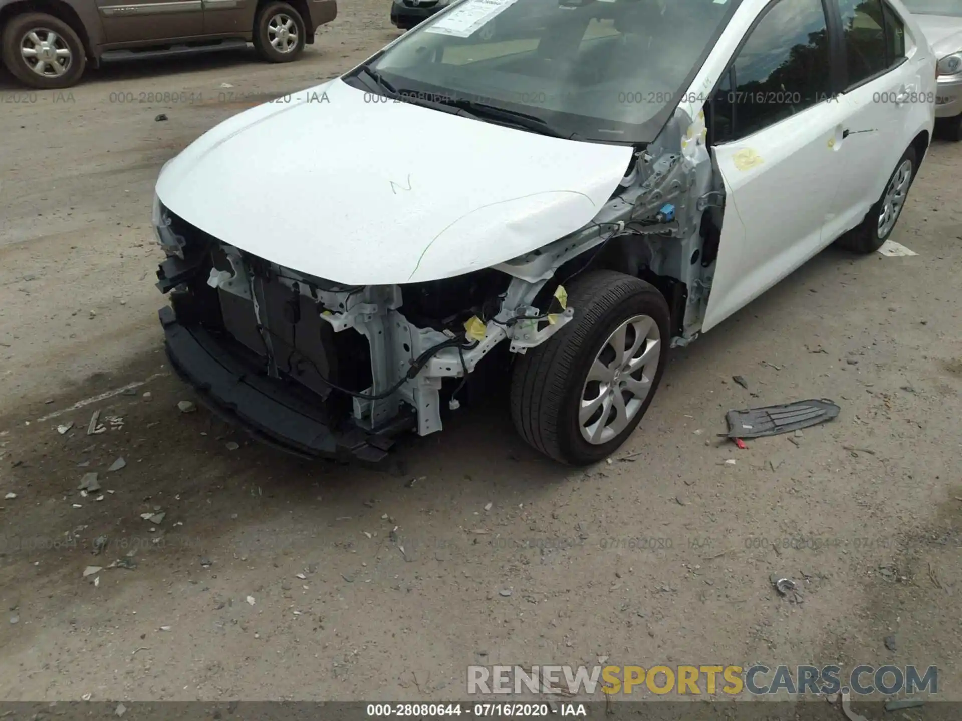 6 Photograph of a damaged car JTDEPRAE3LJ077900 TOYOTA COROLLA 2020