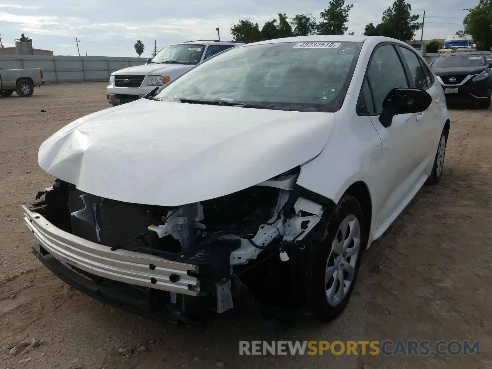 2 Photograph of a damaged car JTDEPRAE3LJ079128 TOYOTA COROLLA 2020