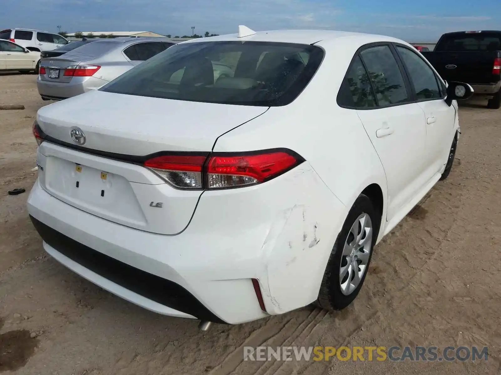 4 Photograph of a damaged car JTDEPRAE3LJ079128 TOYOTA COROLLA 2020