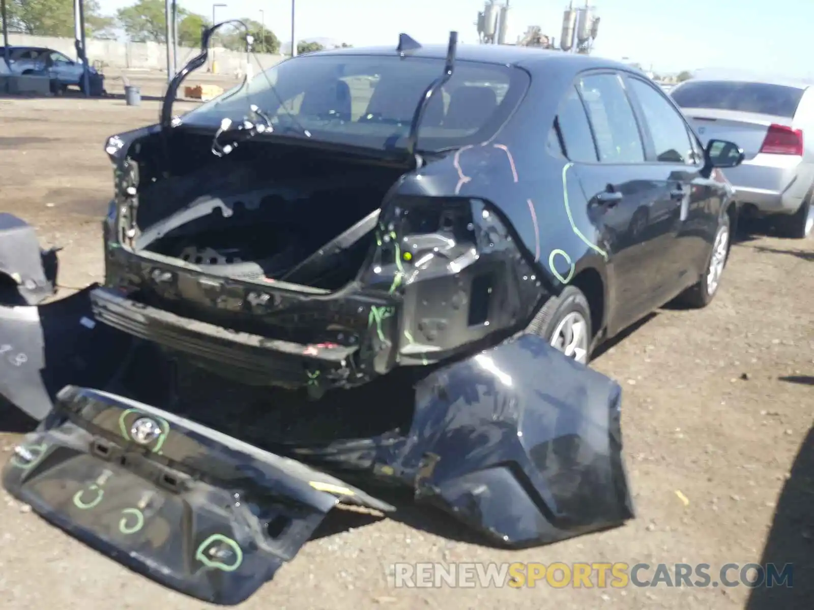 4 Photograph of a damaged car JTDEPRAE3LJ079260 TOYOTA COROLLA 2020