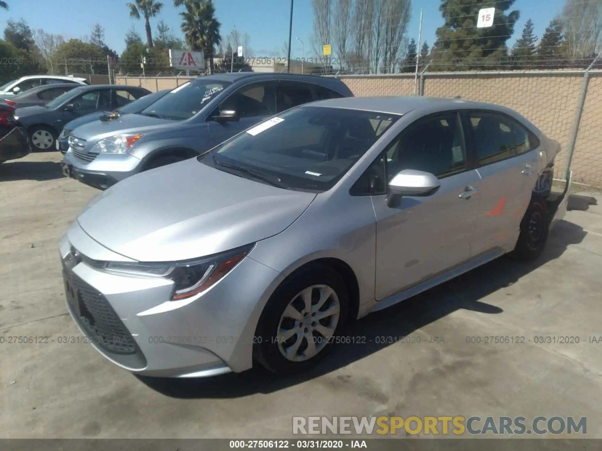 2 Photograph of a damaged car JTDEPRAE3LJ079937 TOYOTA COROLLA 2020