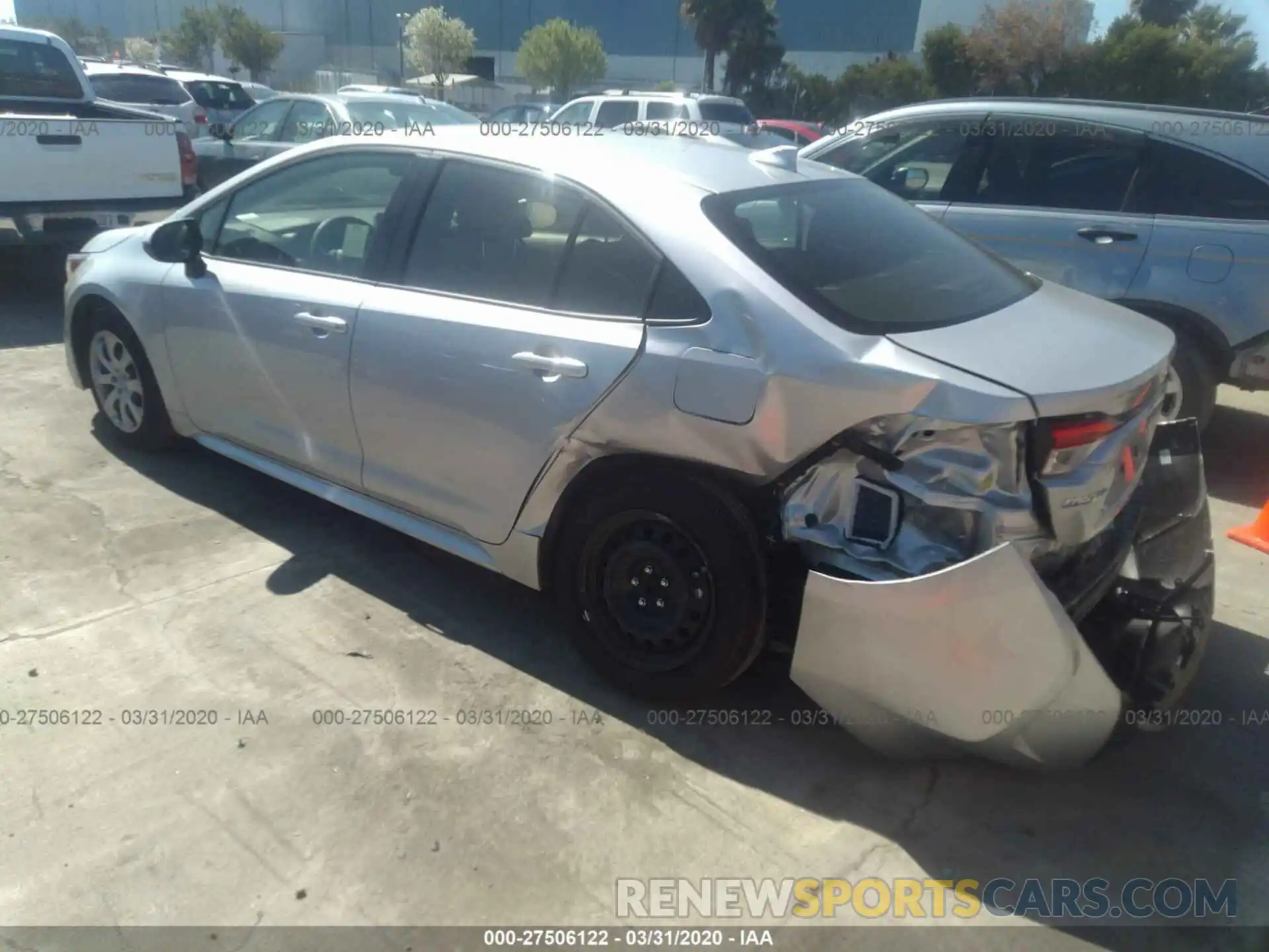 3 Photograph of a damaged car JTDEPRAE3LJ079937 TOYOTA COROLLA 2020