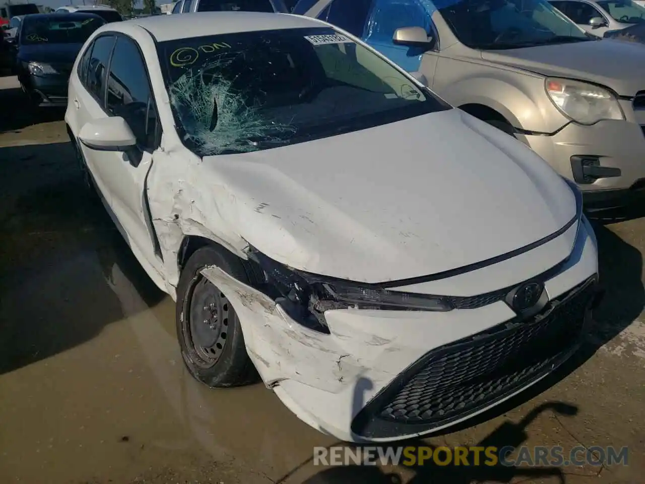 1 Photograph of a damaged car JTDEPRAE3LJ080053 TOYOTA COROLLA 2020