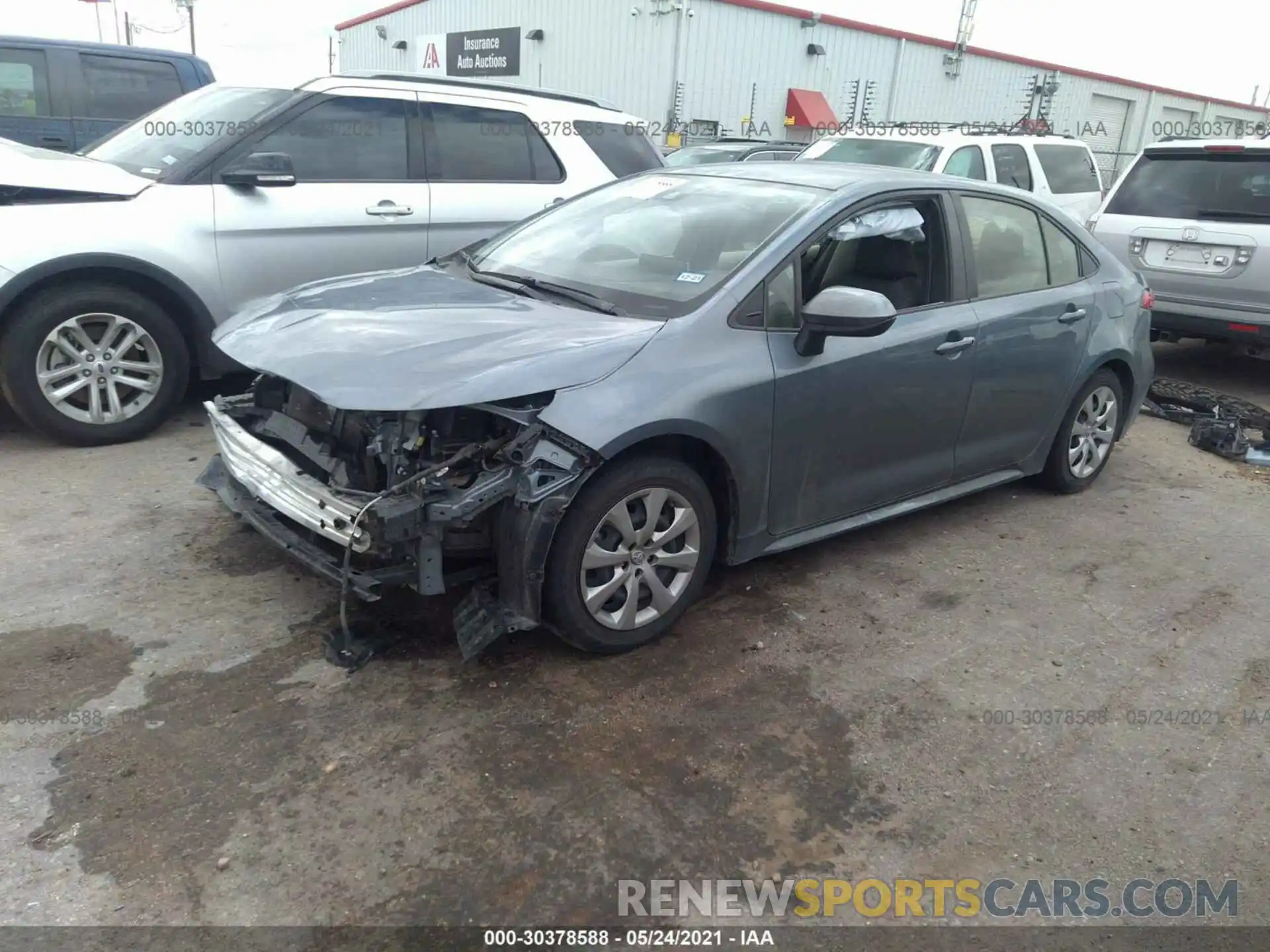 2 Photograph of a damaged car JTDEPRAE3LJ082952 TOYOTA COROLLA 2020