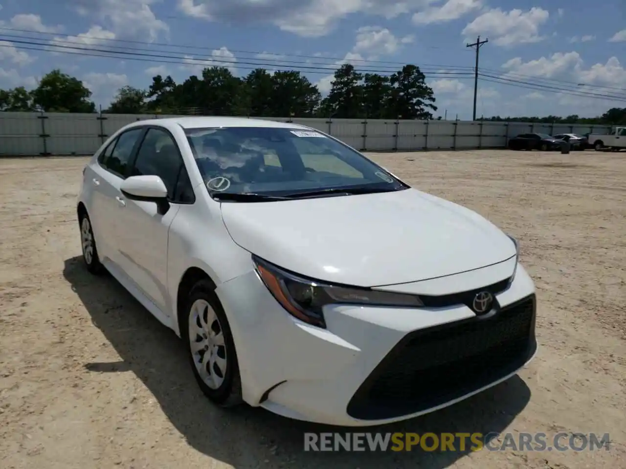 1 Photograph of a damaged car JTDEPRAE3LJ083017 TOYOTA COROLLA 2020