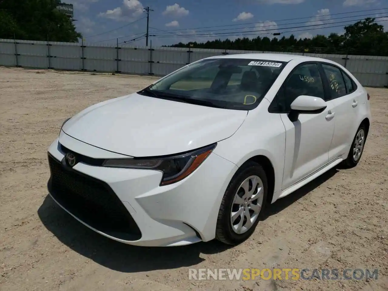 2 Photograph of a damaged car JTDEPRAE3LJ083017 TOYOTA COROLLA 2020