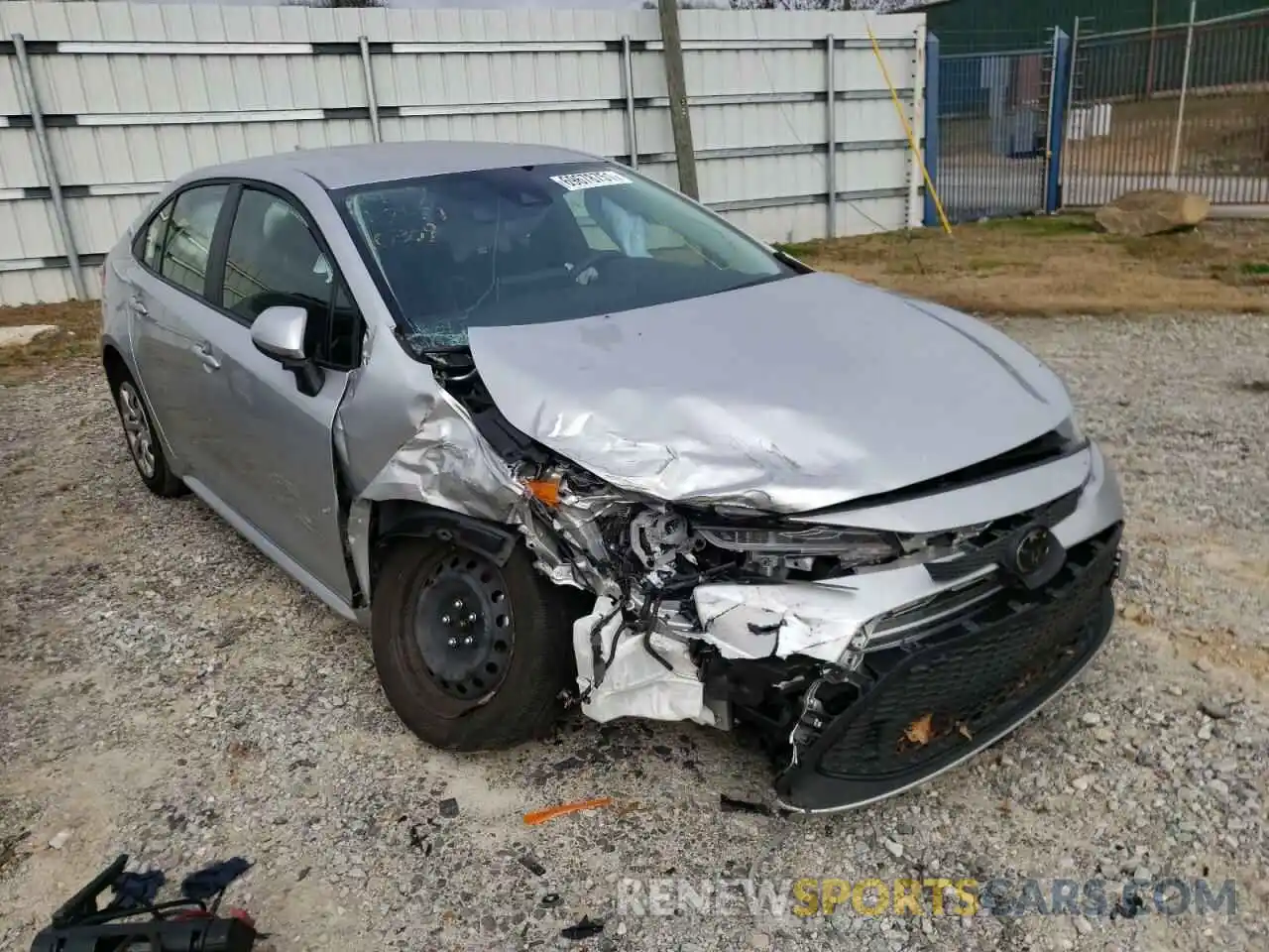 1 Photograph of a damaged car JTDEPRAE3LJ083101 TOYOTA COROLLA 2020