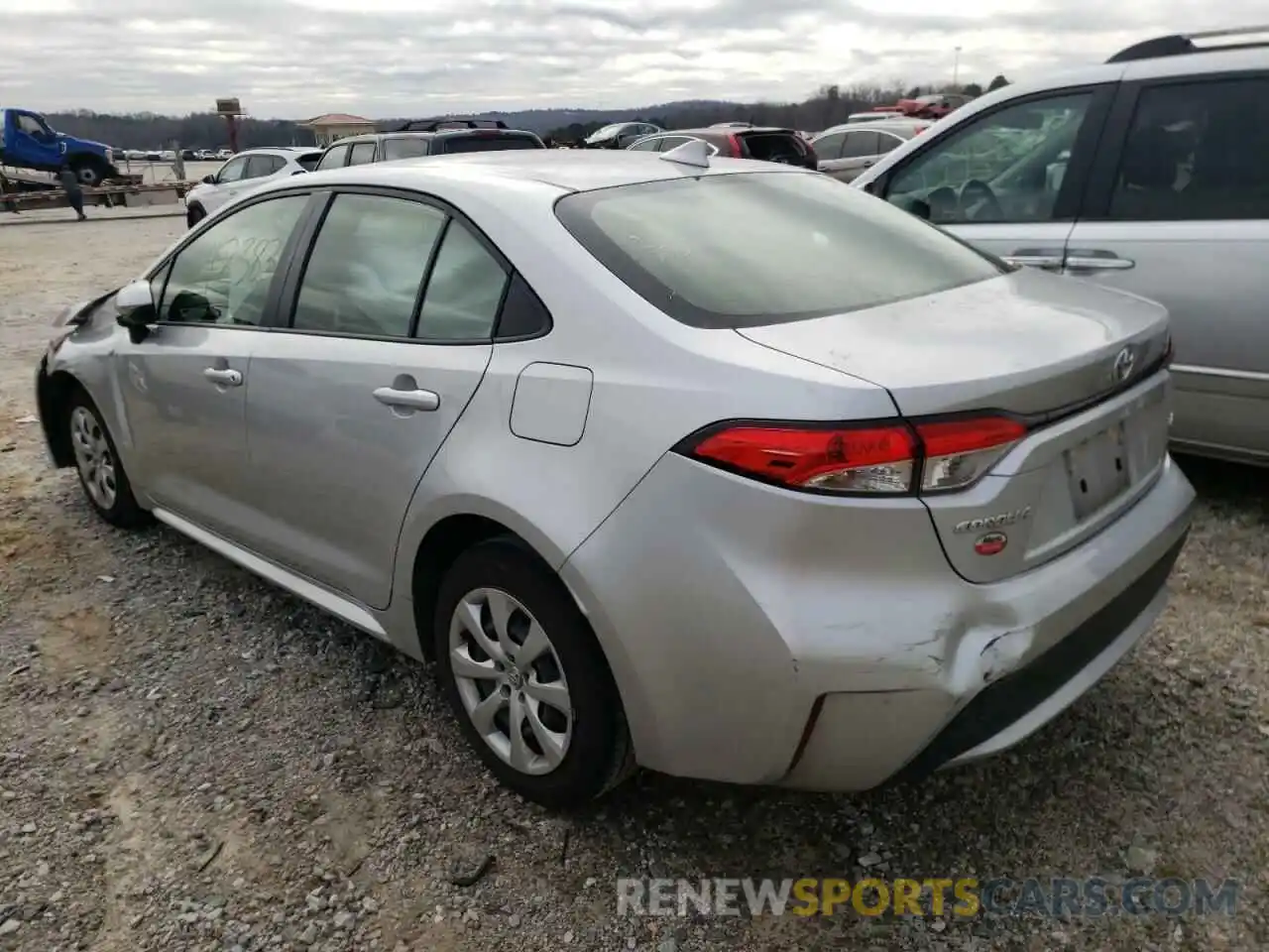 3 Photograph of a damaged car JTDEPRAE3LJ083101 TOYOTA COROLLA 2020