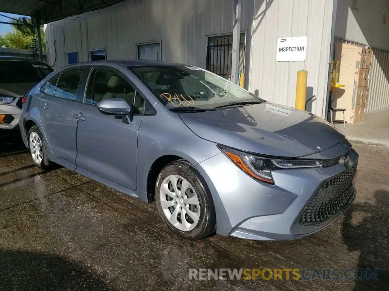 1 Photograph of a damaged car JTDEPRAE3LJ083258 TOYOTA COROLLA 2020