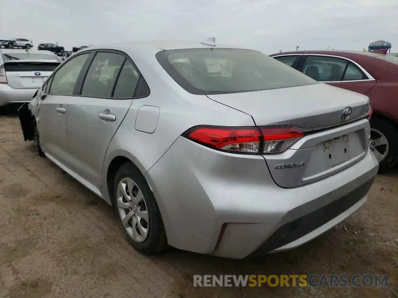 3 Photograph of a damaged car JTDEPRAE3LJ083552 TOYOTA COROLLA 2020