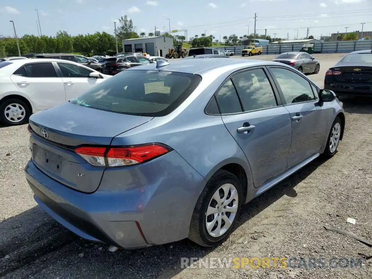 4 Photograph of a damaged car JTDEPRAE3LJ083597 TOYOTA COROLLA 2020