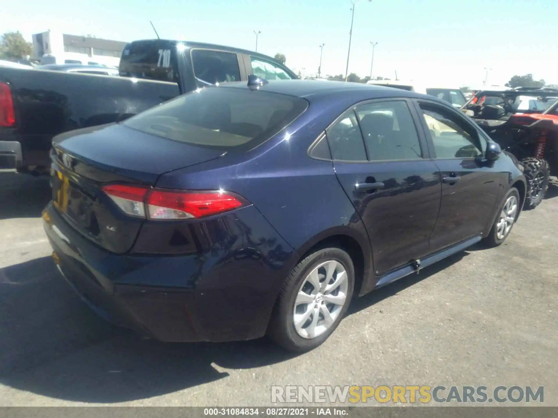 4 Photograph of a damaged car JTDEPRAE3LJ084815 TOYOTA COROLLA 2020