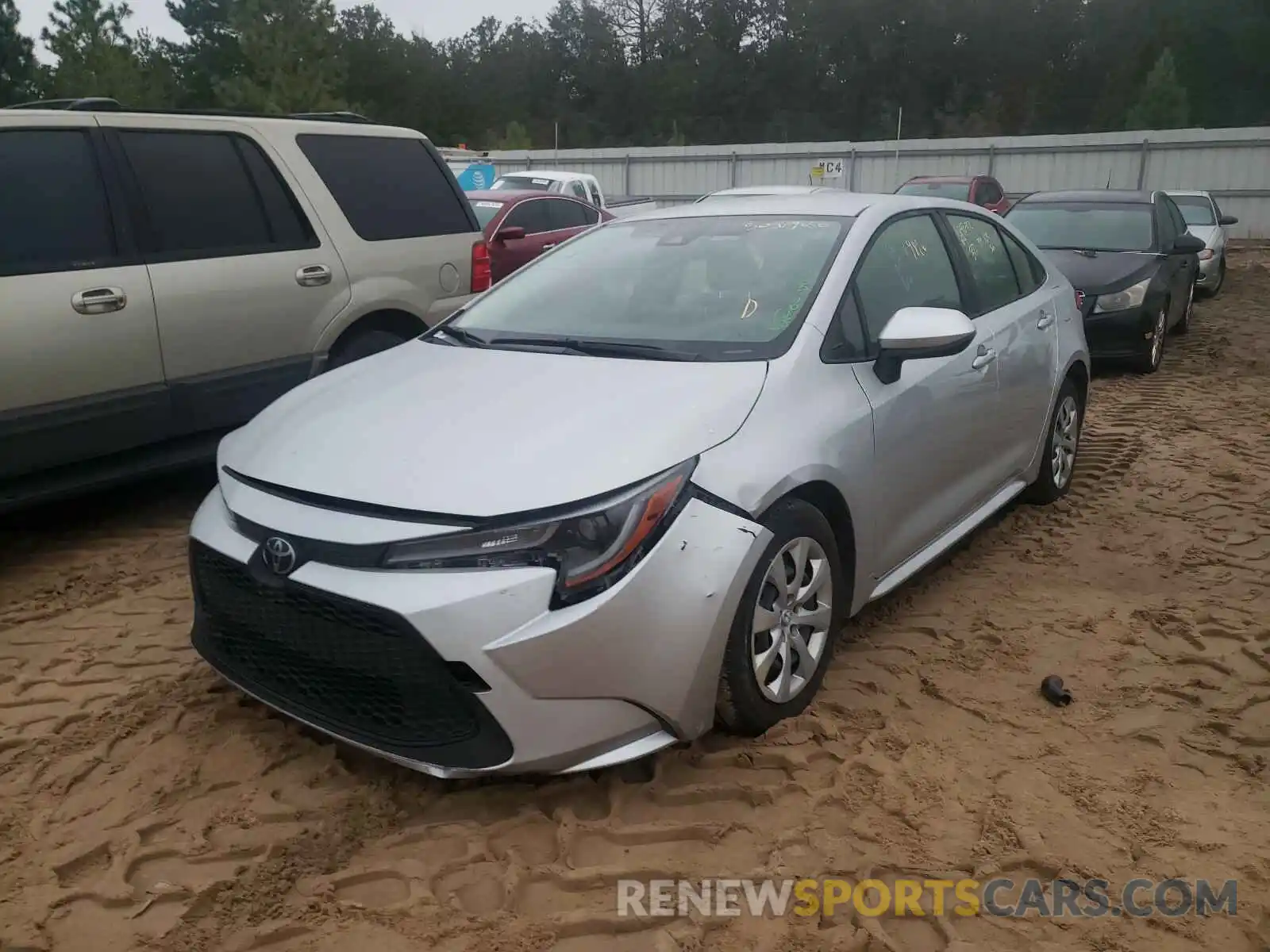 2 Photograph of a damaged car JTDEPRAE3LJ084846 TOYOTA COROLLA 2020