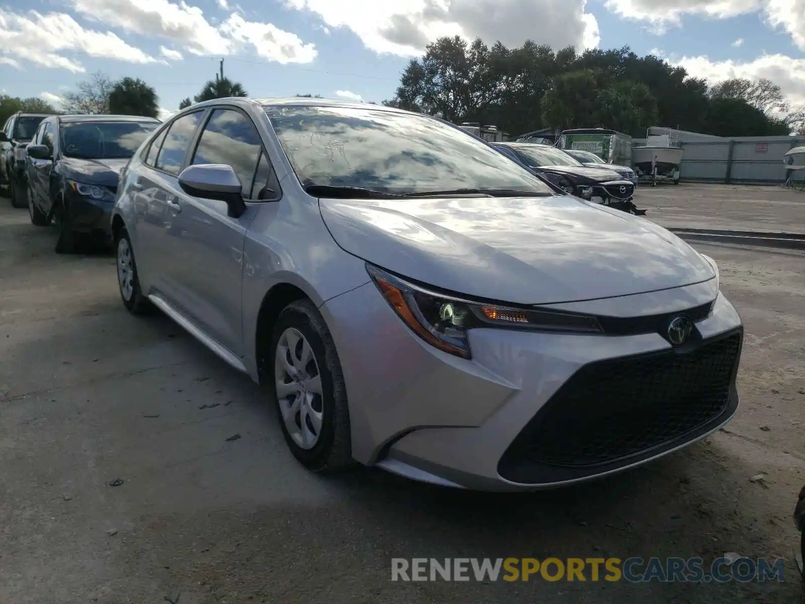 1 Photograph of a damaged car JTDEPRAE3LJ084930 TOYOTA COROLLA 2020