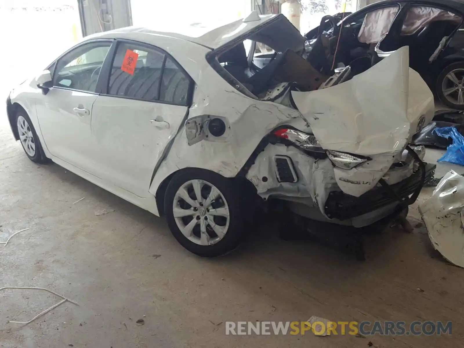 3 Photograph of a damaged car JTDEPRAE3LJ086368 TOYOTA COROLLA 2020