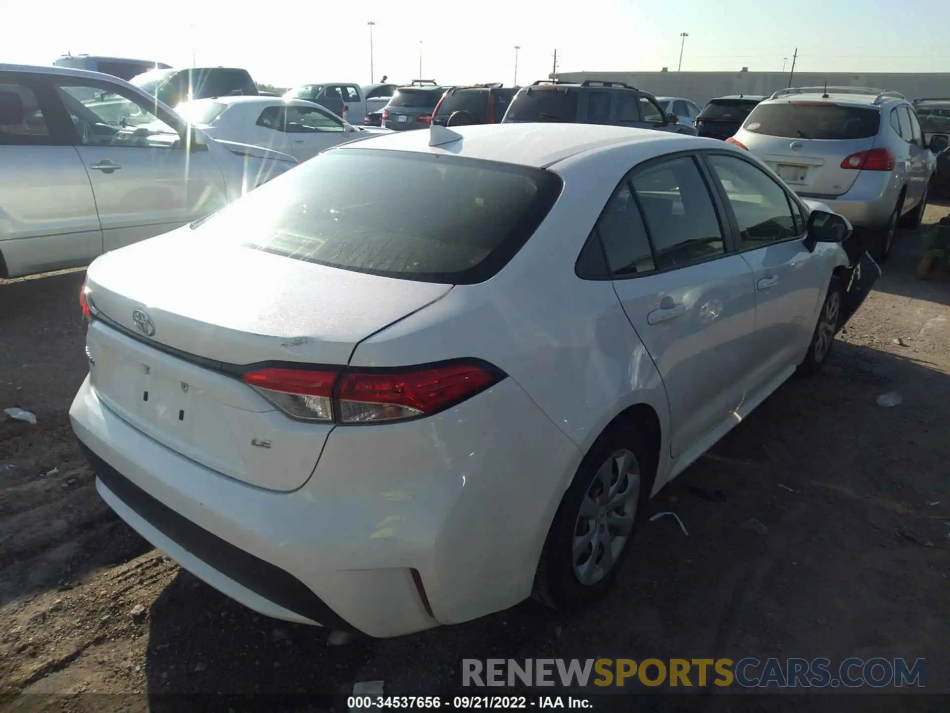 4 Photograph of a damaged car JTDEPRAE3LJ086600 TOYOTA COROLLA 2020