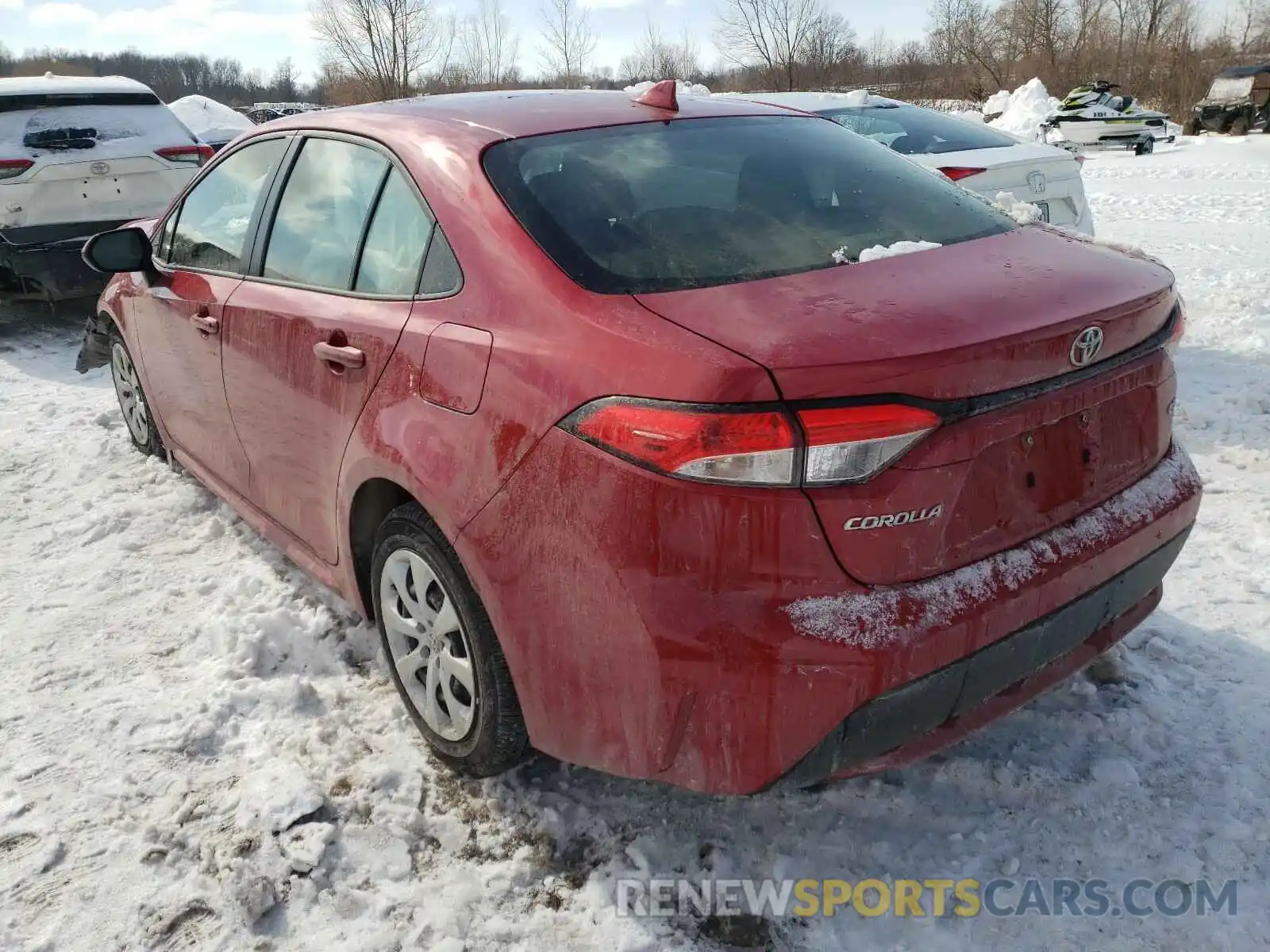 3 Photograph of a damaged car JTDEPRAE3LJ086726 TOYOTA COROLLA 2020